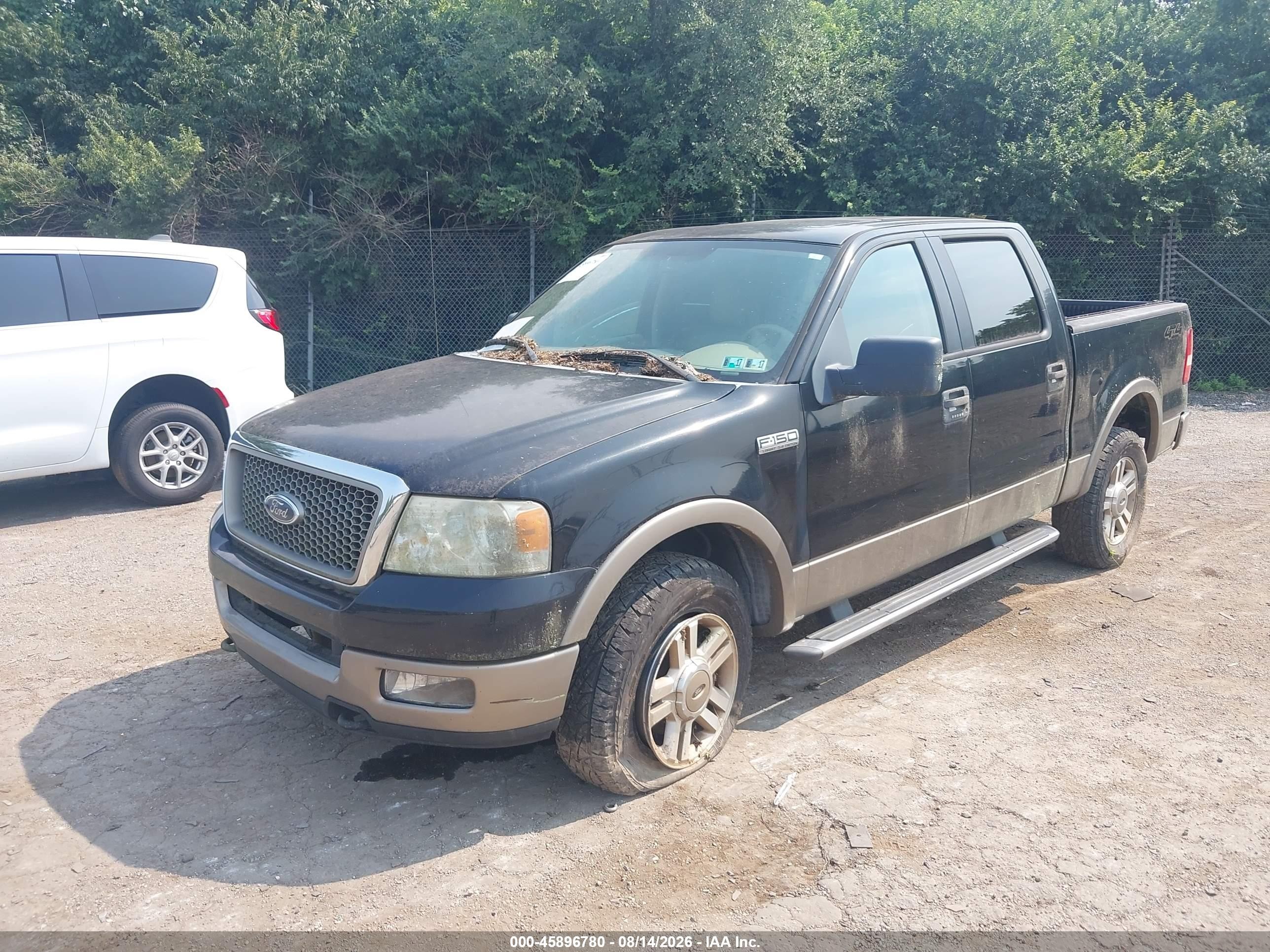 2005 Ford F-150 Fx4/lariat/xlt Black vin: 1FTPW14515FB41107