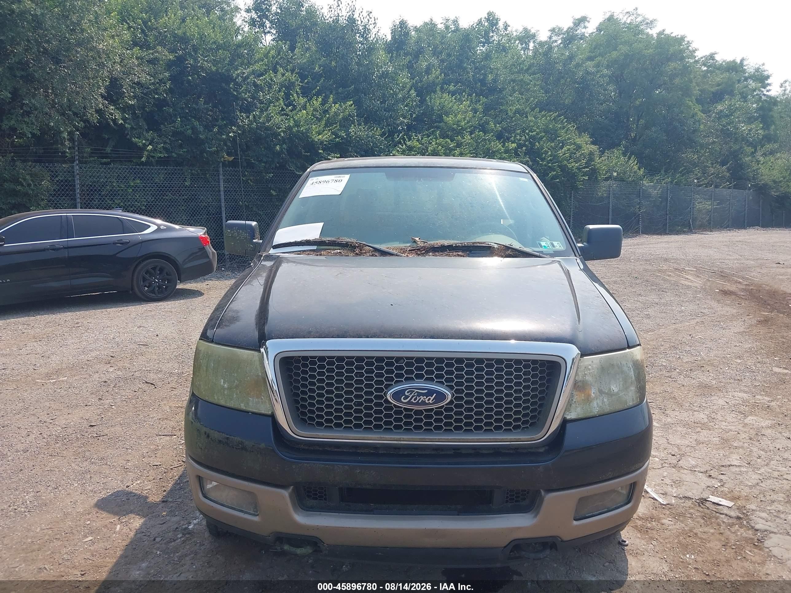 2005 Ford F-150 Fx4/lariat/xlt Black vin: 1FTPW14515FB41107