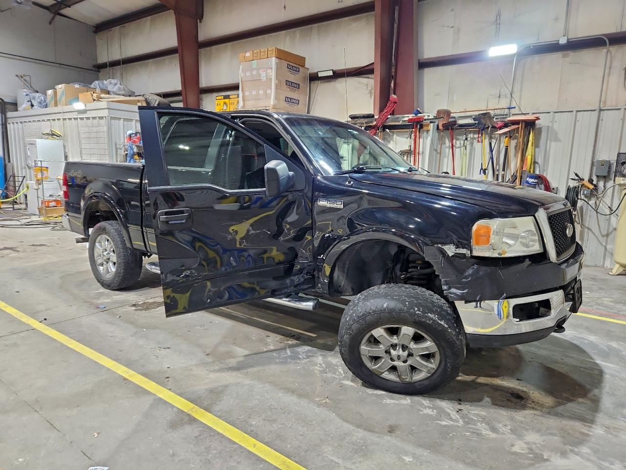2005 Ford F150 Supercrew Black vin: 1FTPW14515FB45948