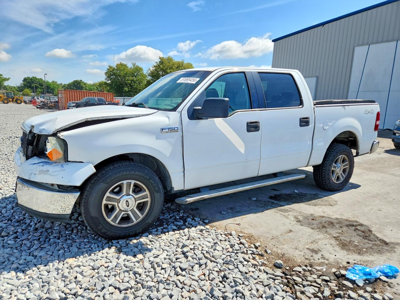 2005 Ford F150 Supercrew White vin: 1FTPW14515FB70588
