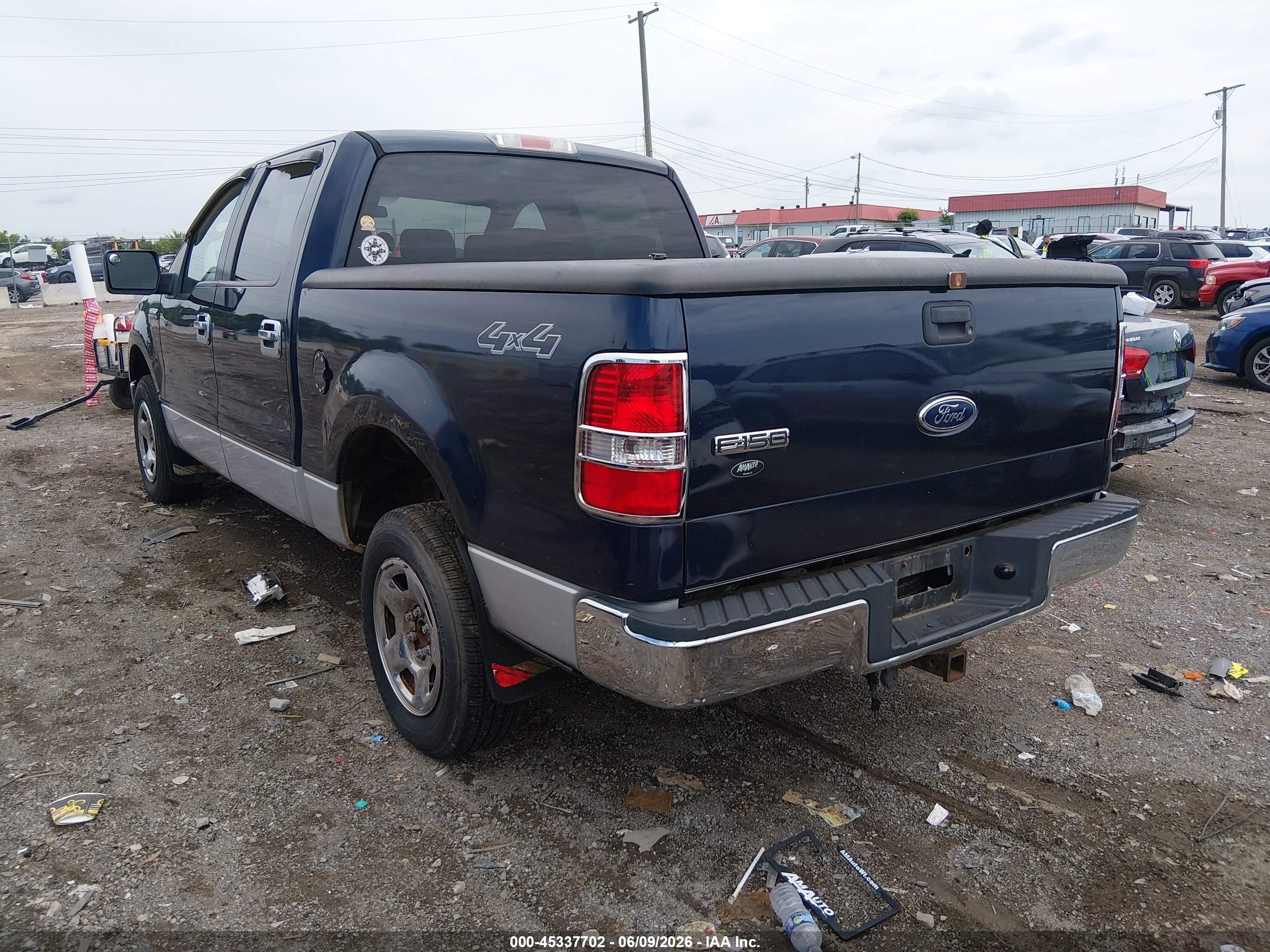 2005 Ford F-150 Fx4/lariat/xlt Blue vin: 1FTPW14515KD00022