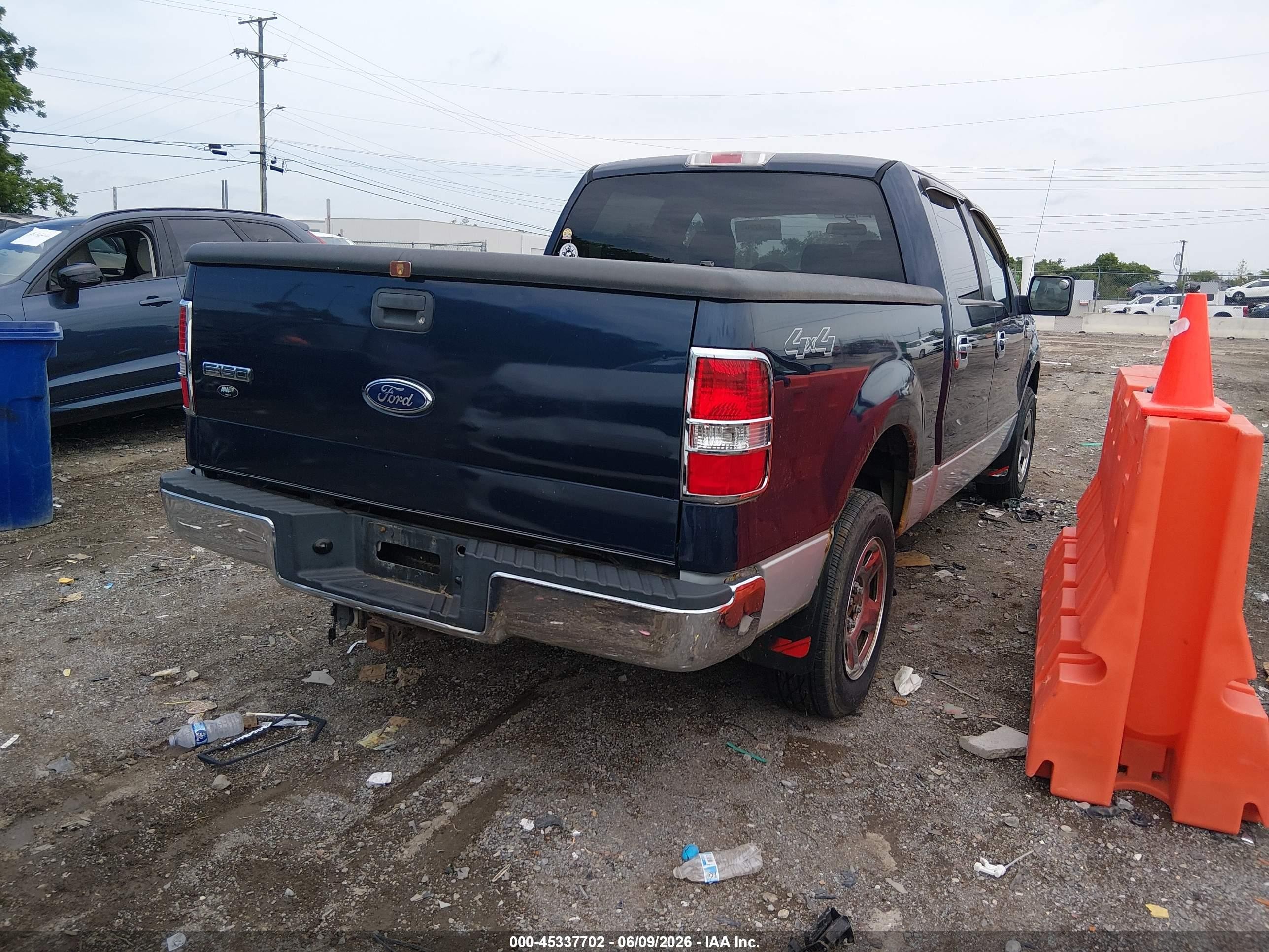 2005 Ford F-150 Fx4/lariat/xlt Blue vin: 1FTPW14515KD00022