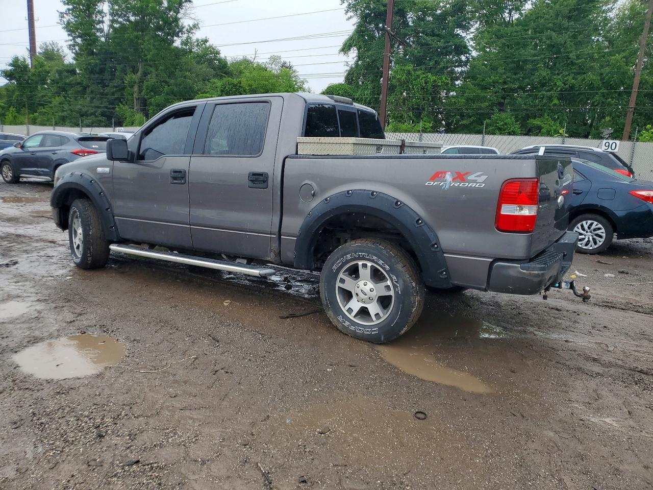 2005 Ford F150 Supercrew Серый vin: 1FTPW14515KD04698