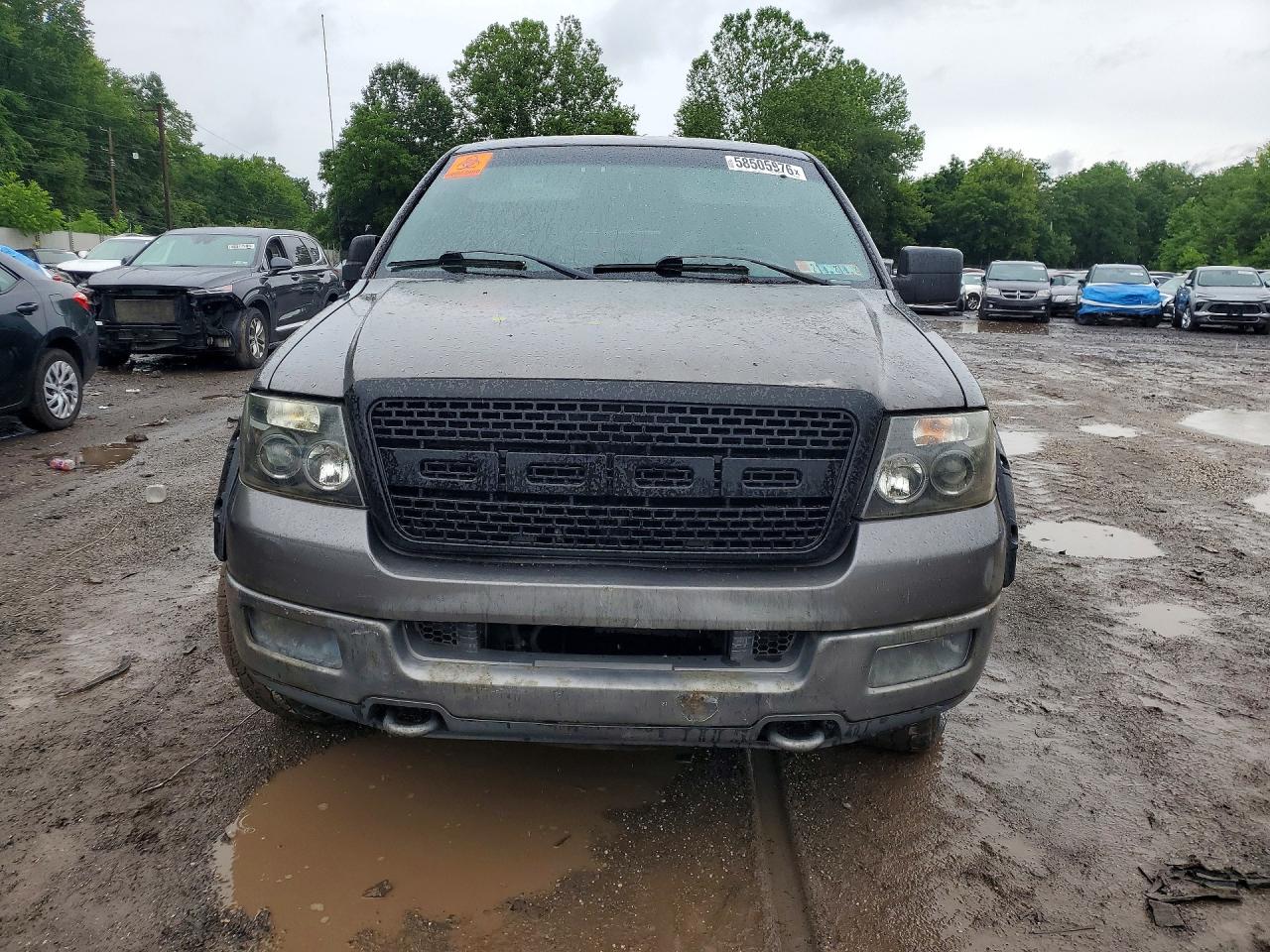 2005 Ford F150 Supercrew Серый vin: 1FTPW14515KD04698