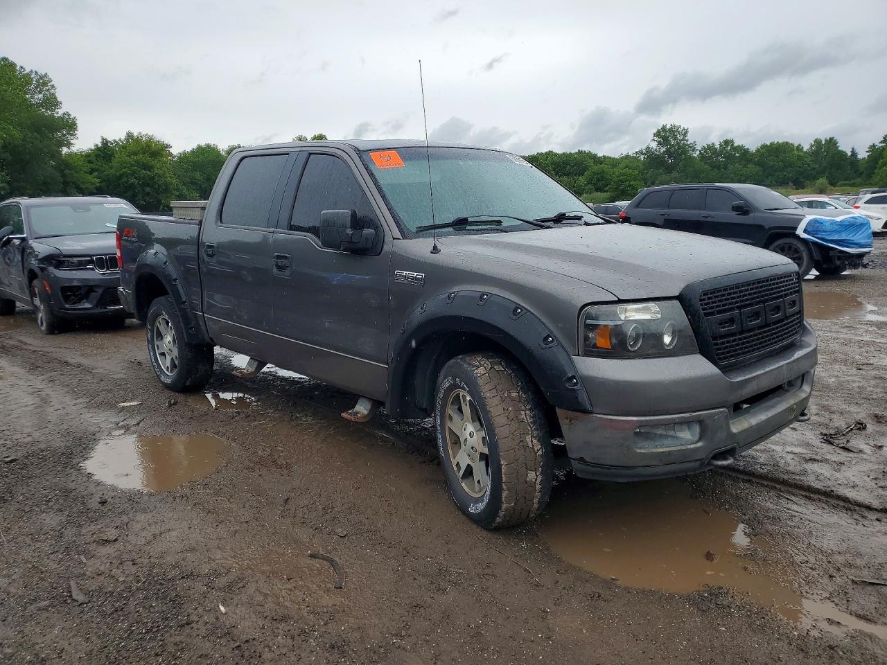 2005 Ford F150 Supercrew Серый vin: 1FTPW14515KD04698