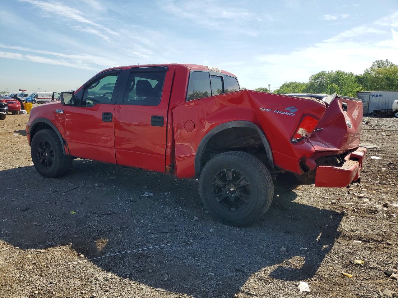2005 Ford F150 Supercrew Red vin: 1FTPW14515KE51555