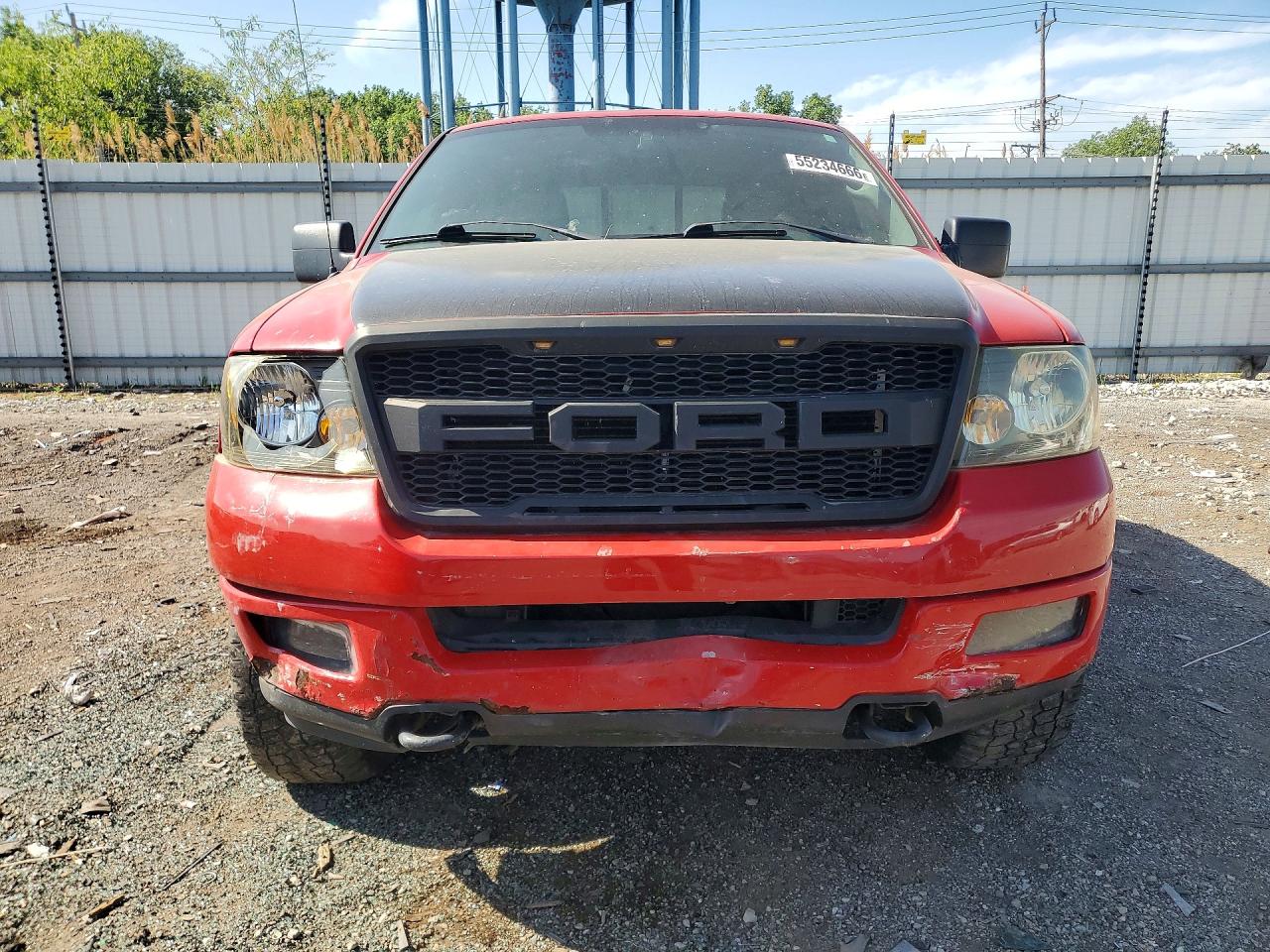 2005 Ford F150 Supercrew Red vin: 1FTPW14515KE51555