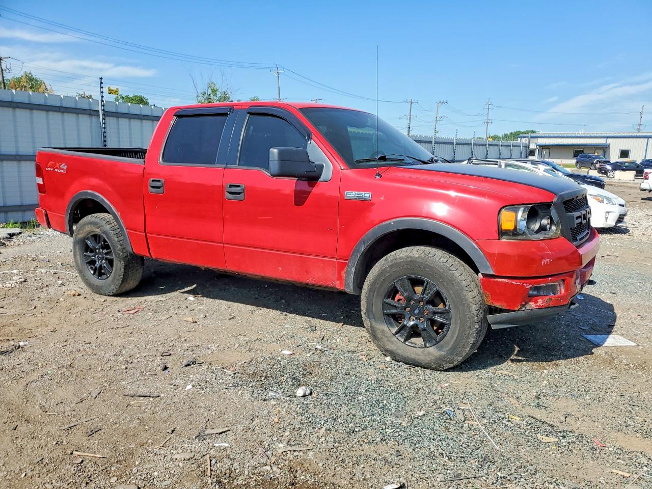 2005 Ford F150 Supercrew Red vin: 1FTPW14515KE51555