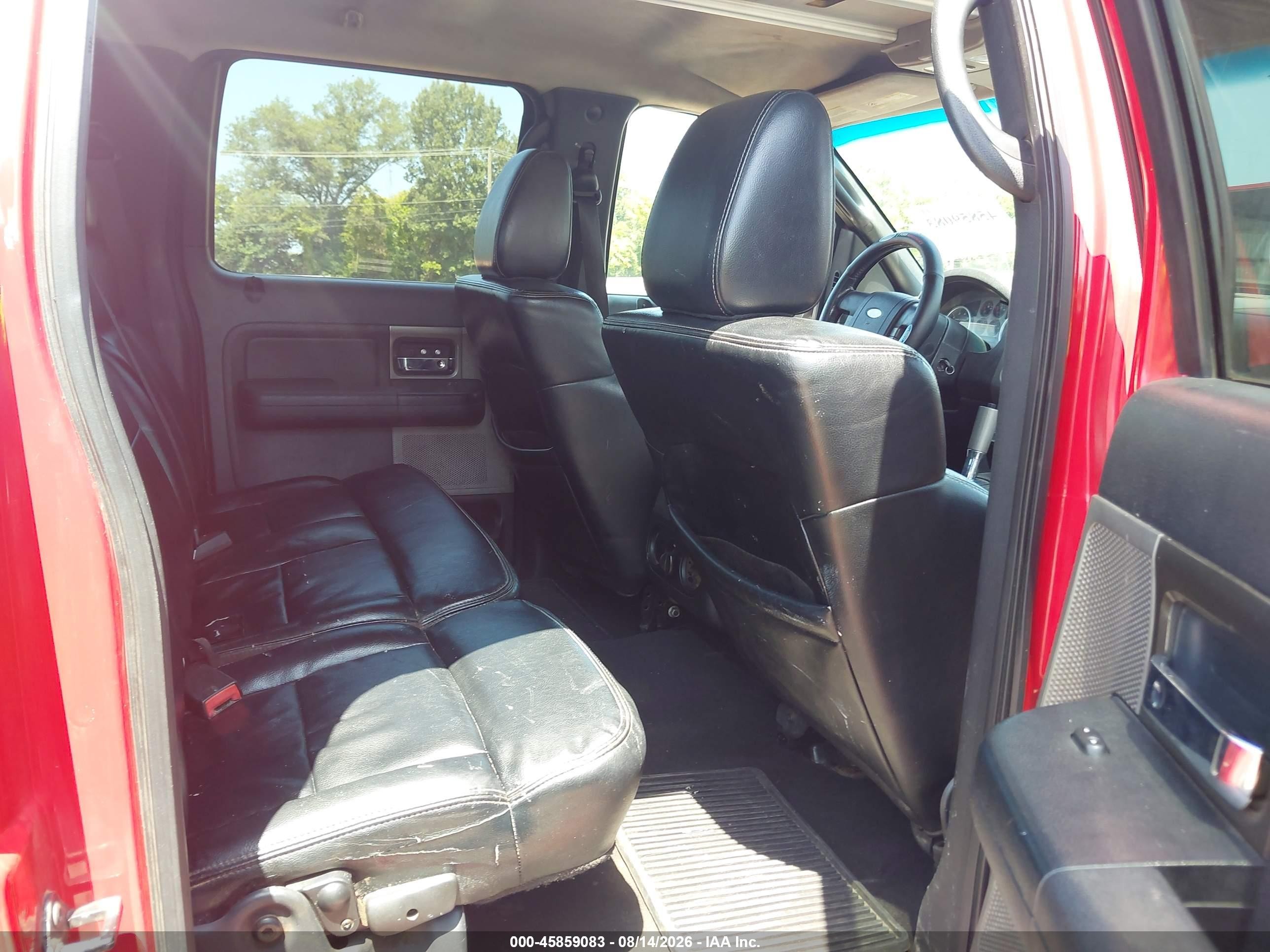 2005 Ford F-150 Fx4/lariat/xlt Red vin: 1FTPW14515KE86662