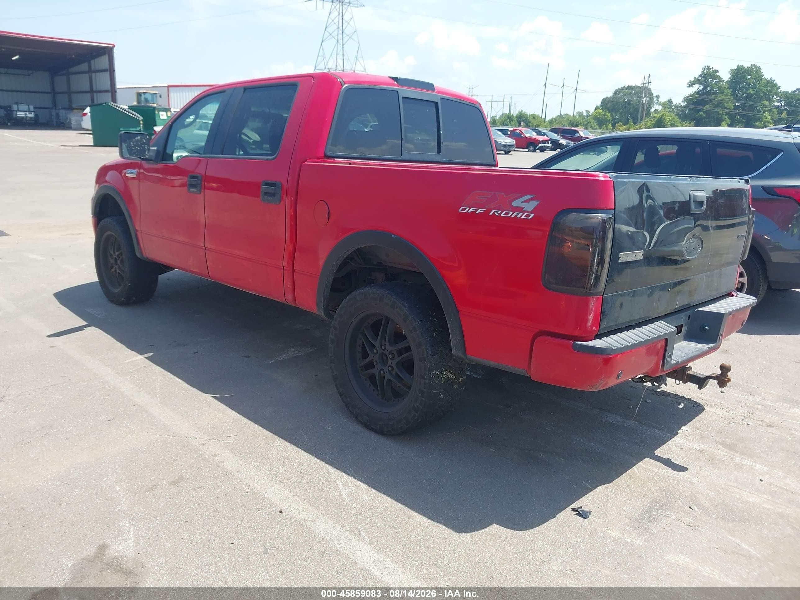 2005 Ford F-150 Fx4/lariat/xlt Red vin: 1FTPW14515KE86662