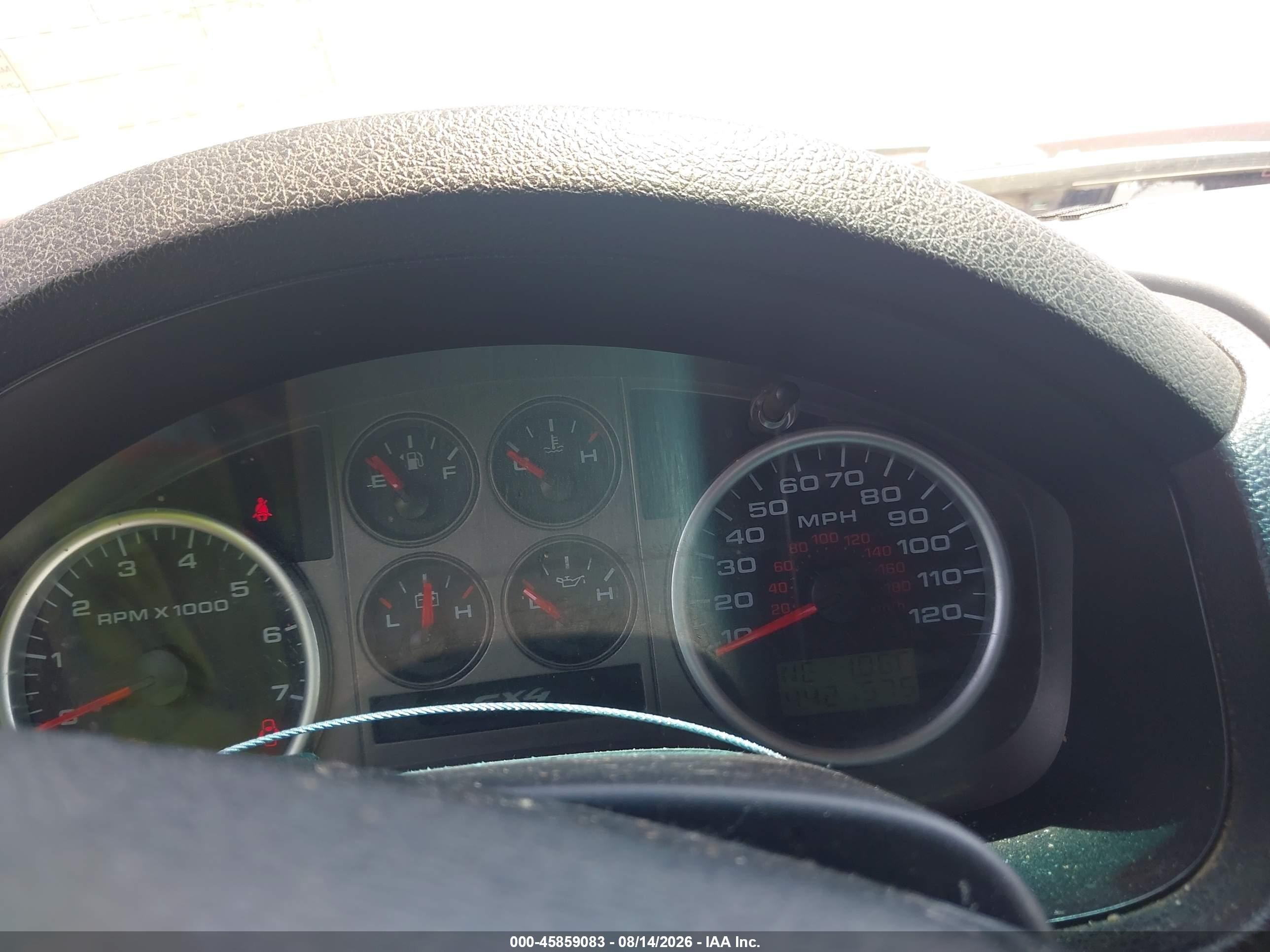 2005 Ford F-150 Fx4/lariat/xlt Red vin: 1FTPW14515KE86662