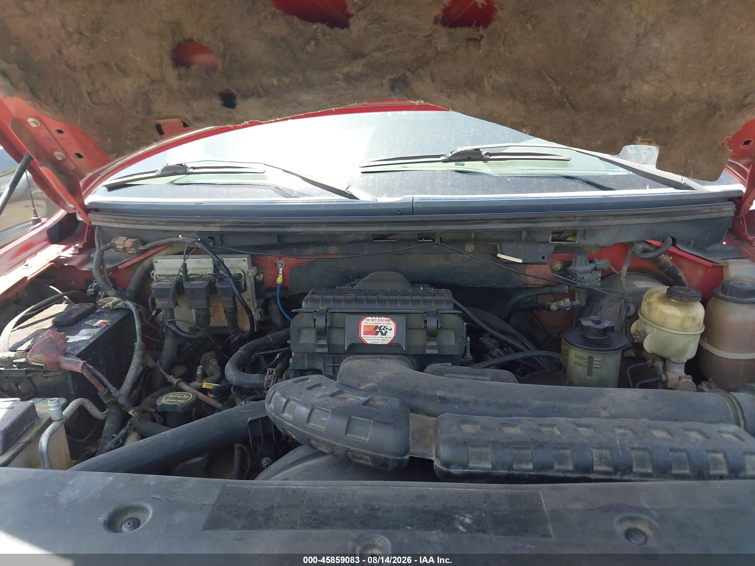 2005 Ford F-150 Fx4/lariat/xlt Red vin: 1FTPW14515KE86662