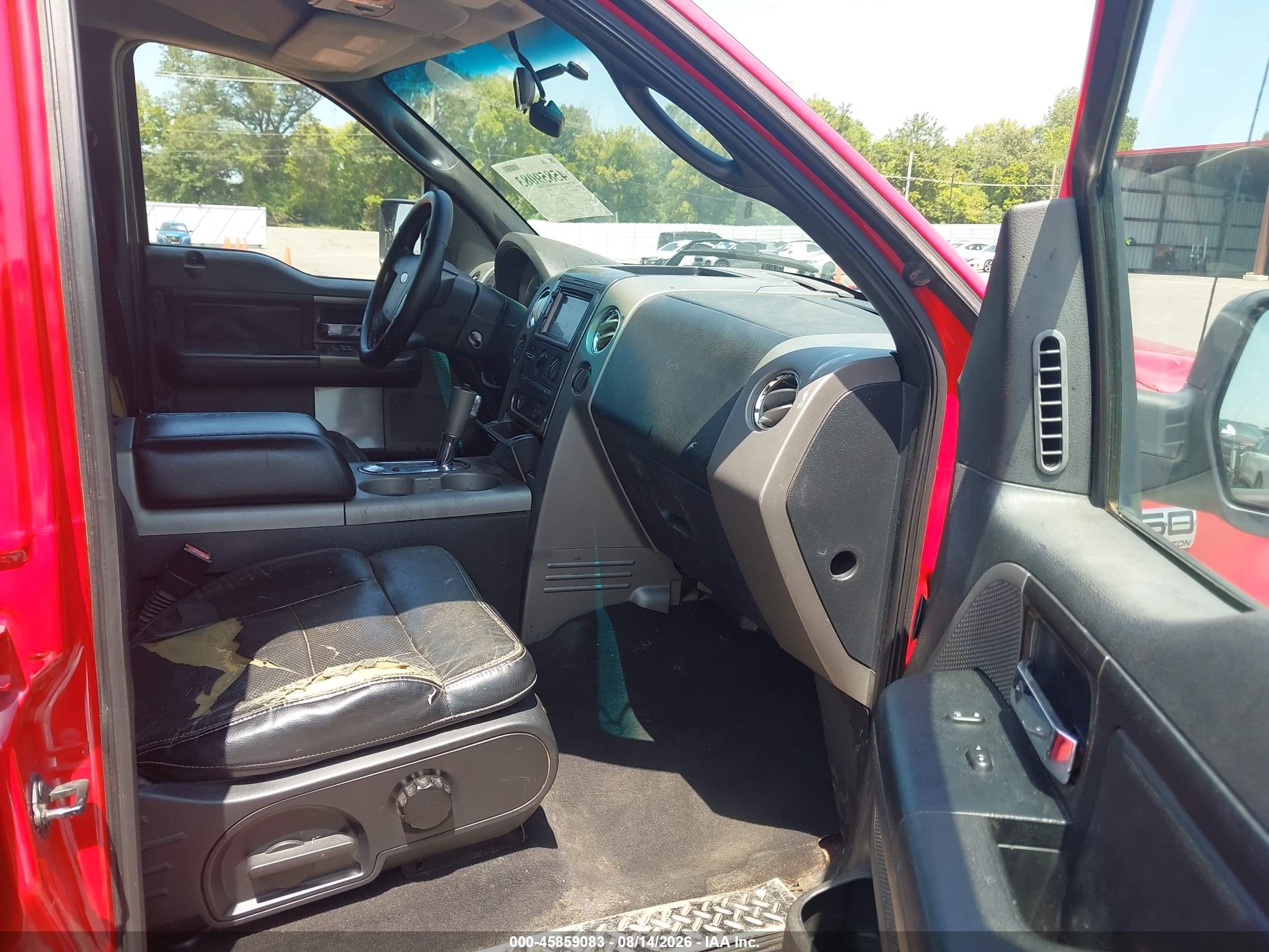 2005 Ford F-150 Fx4/lariat/xlt Red vin: 1FTPW14515KE86662