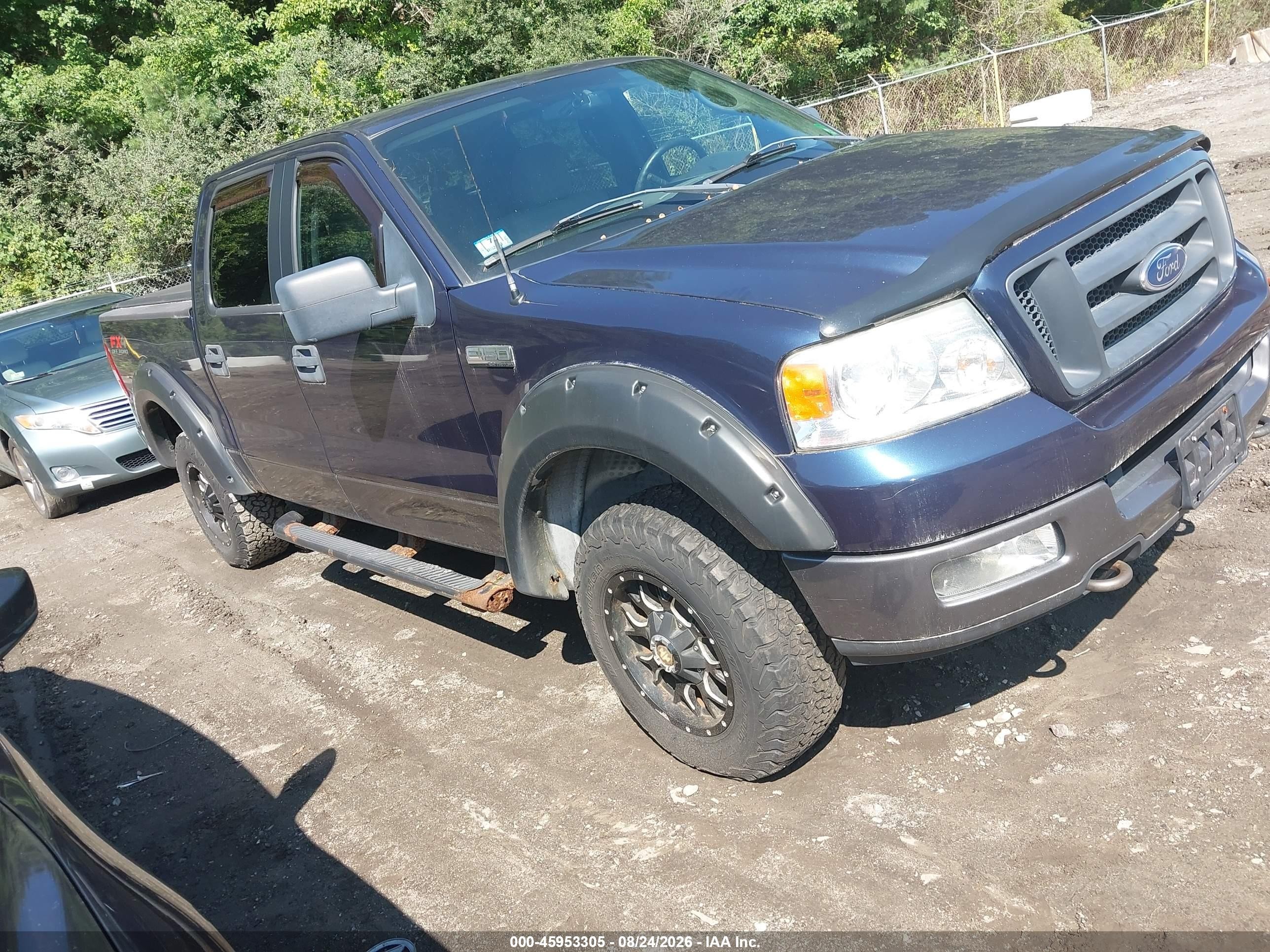 2005 Ford F-150 Fx4/lariat/xlt Blue vin: 1FTPW14515KF08854