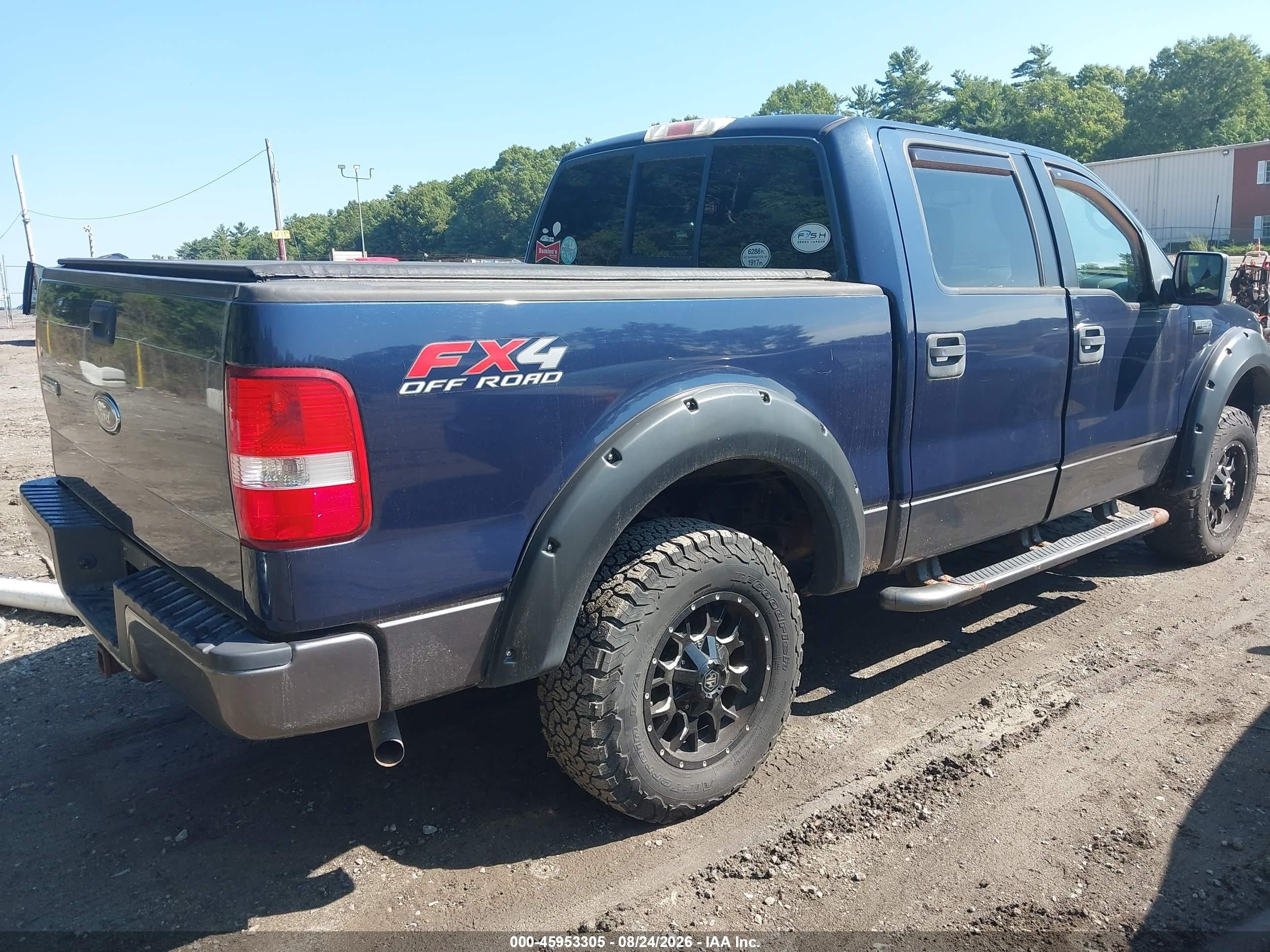2005 Ford F-150 Fx4/lariat/xlt Blue vin: 1FTPW14515KF08854