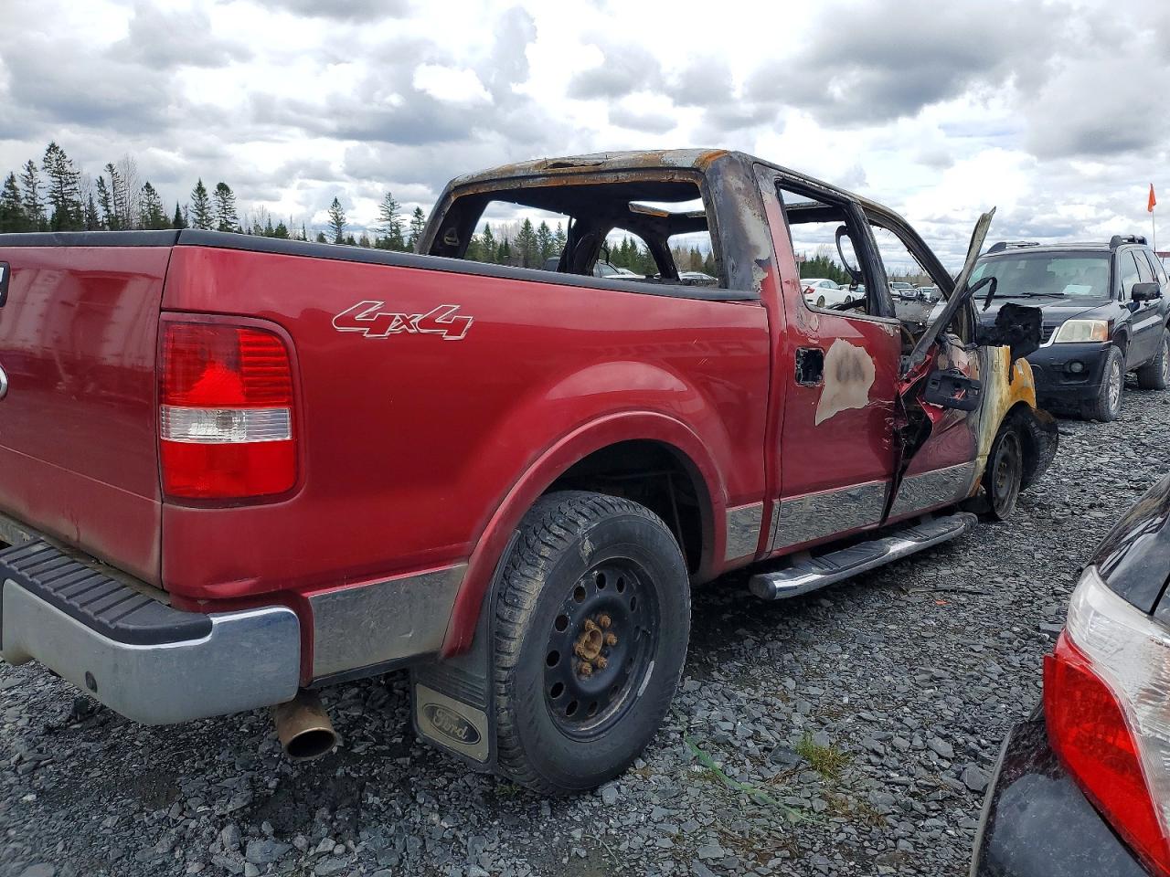 2007 Ford F150 Supercrew Burgundy vin: 1FTPW14517FA24839
