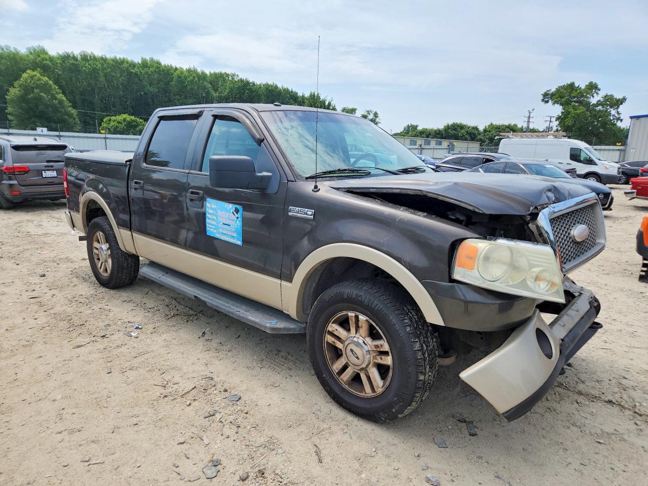 2007 Ford F150 Supercrew Gray vin: 1FTPW14517KB02026