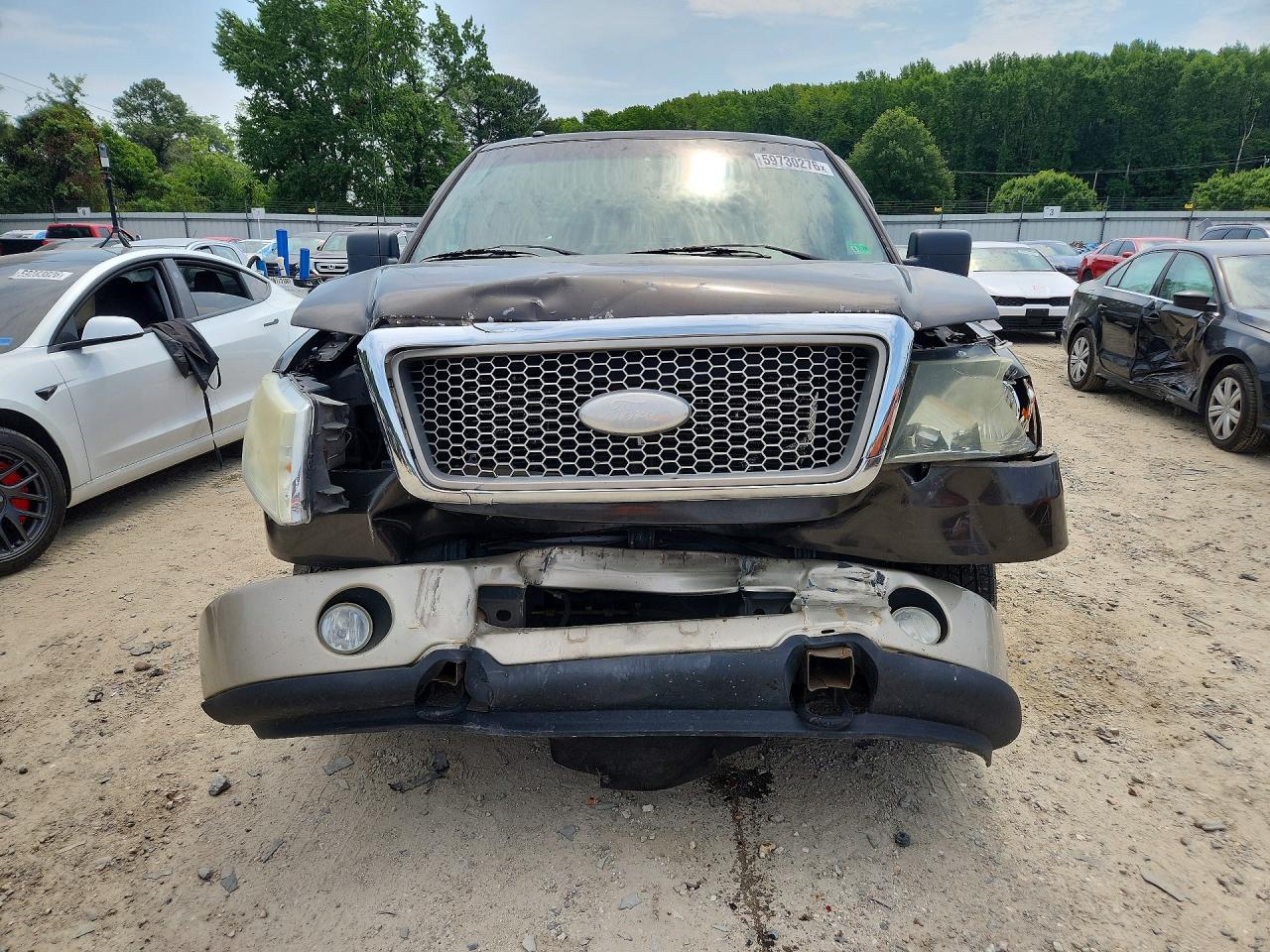 2007 Ford F150 Supercrew Gray vin: 1FTPW14517KB02026