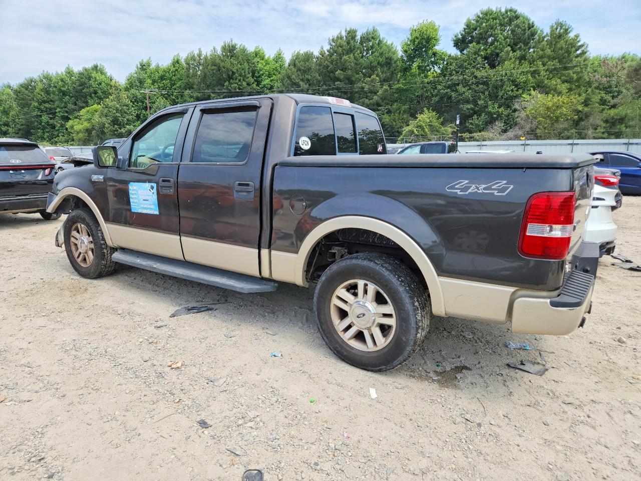 2007 Ford F150 Supercrew Gray vin: 1FTPW14517KB02026