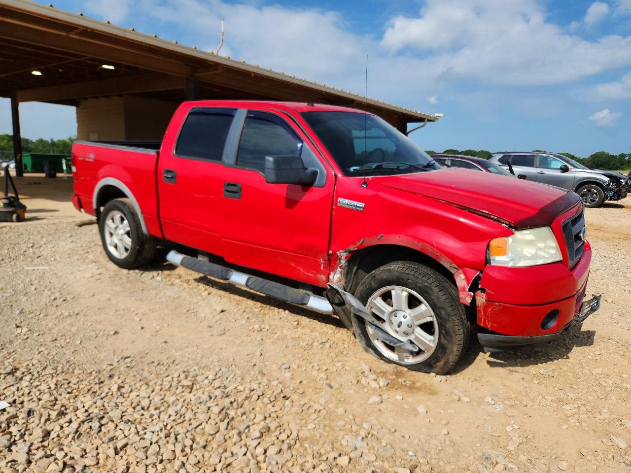 2007 Ford F150 Supercrew Red vin: 1FTPW14517KC11053
