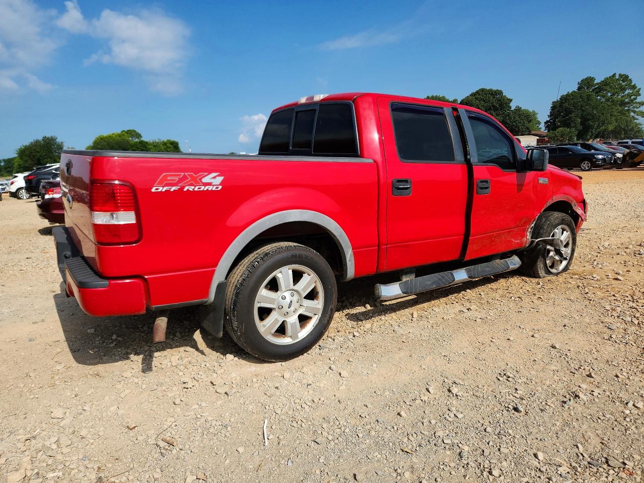 2007 Ford F150 Supercrew Red vin: 1FTPW14517KC11053