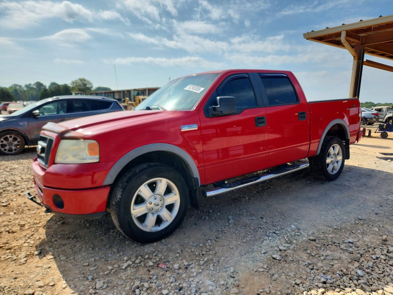 2007 Ford F150 Supercrew Red vin: 1FTPW14517KC11053