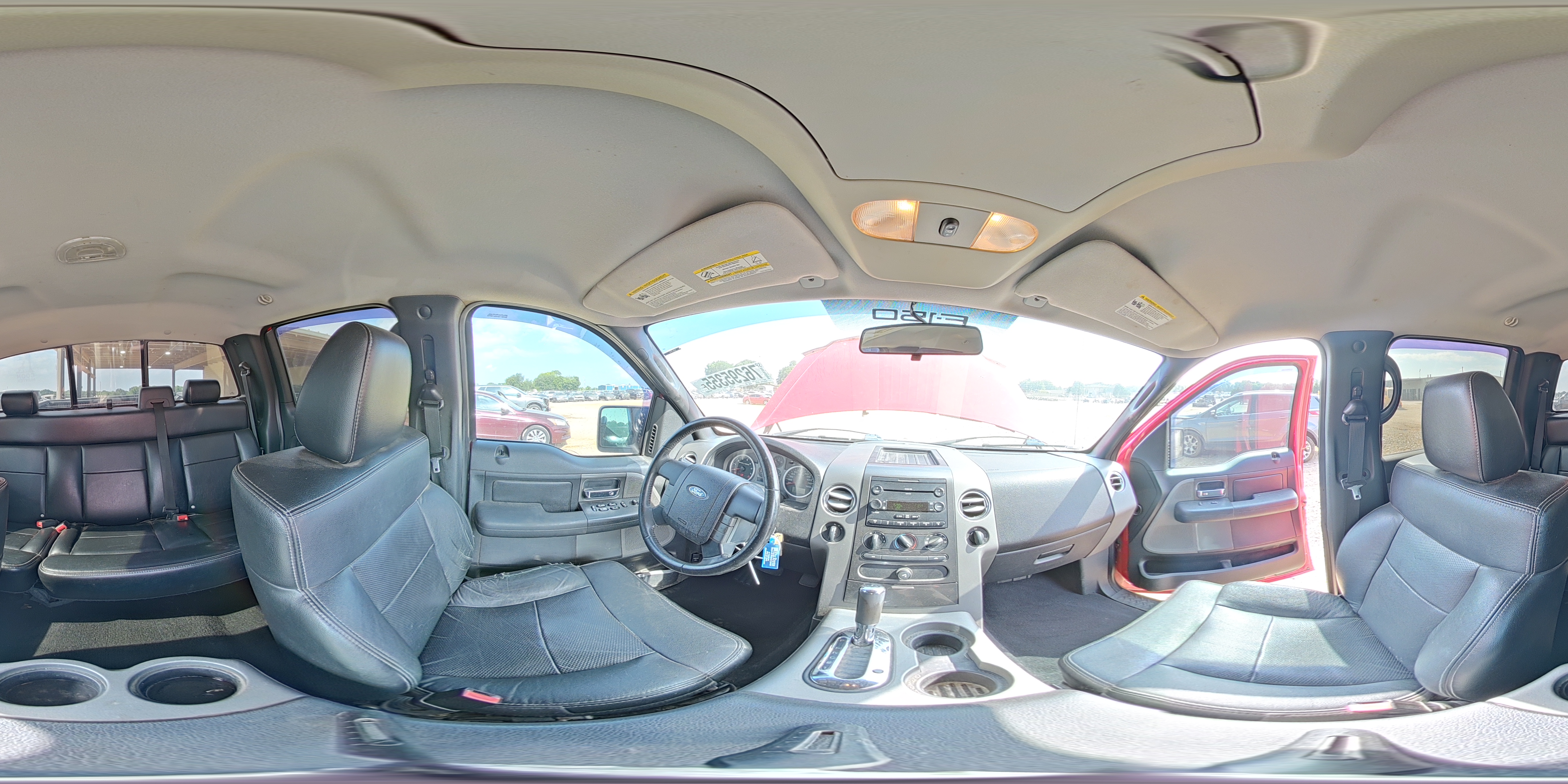 2007 Ford F150 Supercrew Red vin: 1FTPW14517KC11053