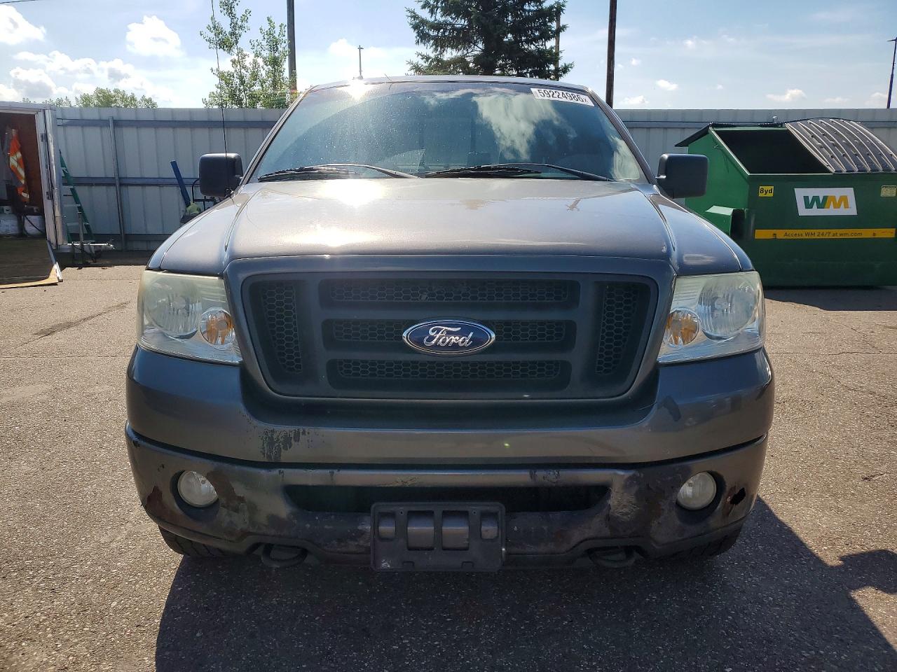 2007 Ford F150 Supercrew Gray vin: 1FTPW14517KC58180