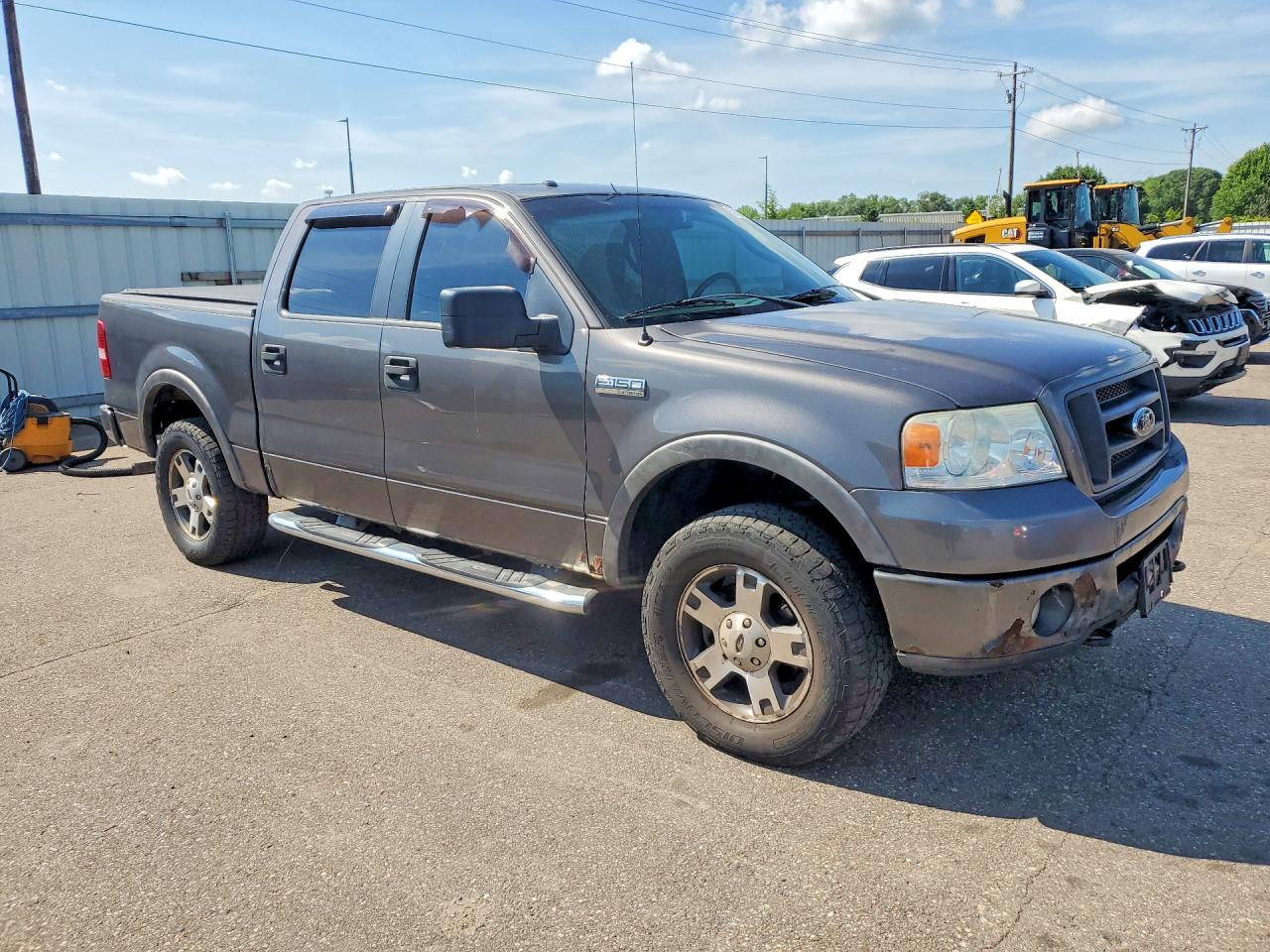 2007 Ford F150 Supercrew Gray vin: 1FTPW14517KC58180