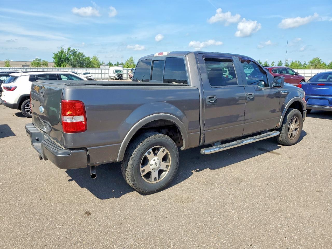 2007 Ford F150 Supercrew Gray vin: 1FTPW14517KC58180