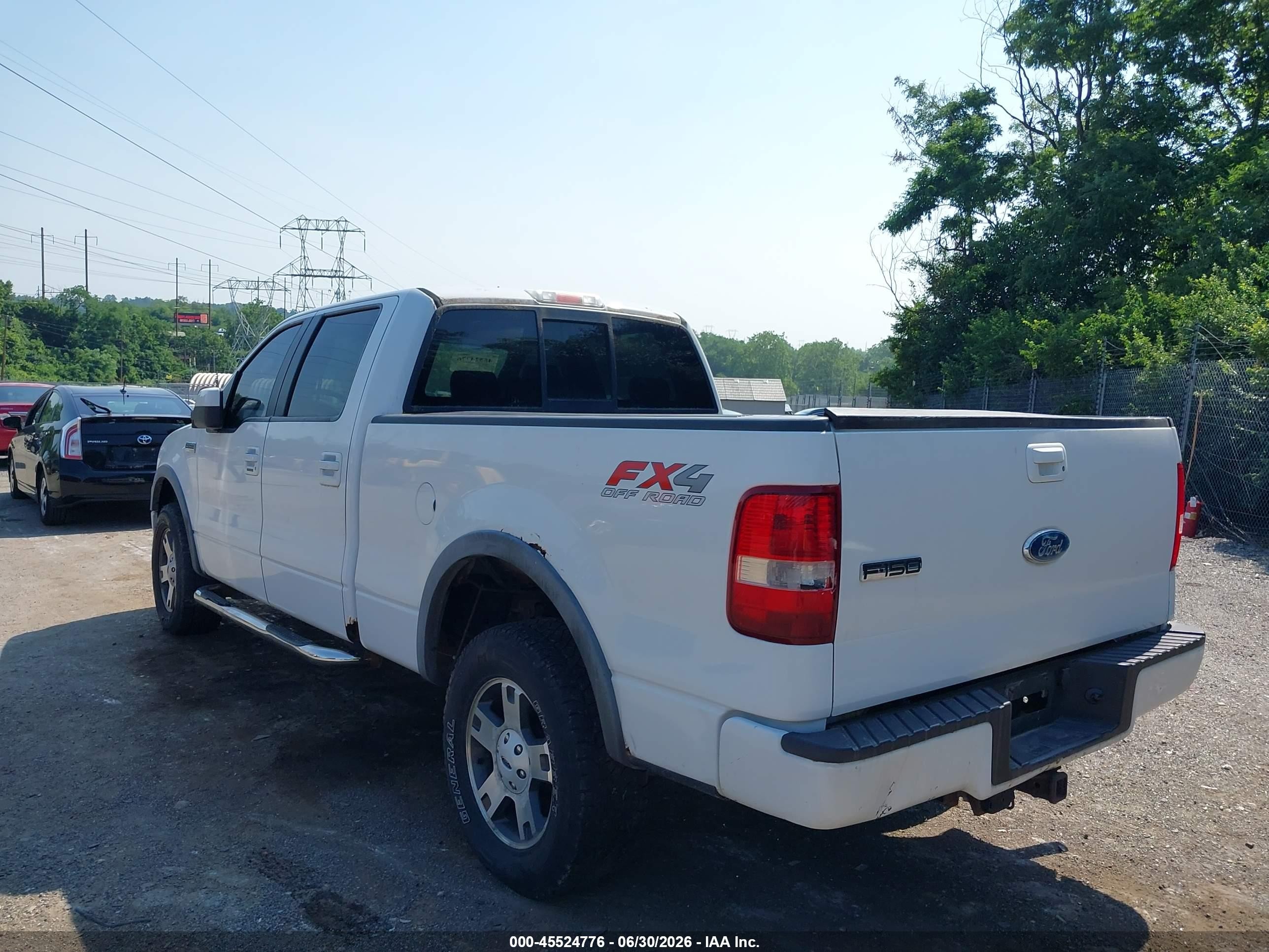 2008 Ford F-150 Fx4 White vin: 1FTPW14518FA12966