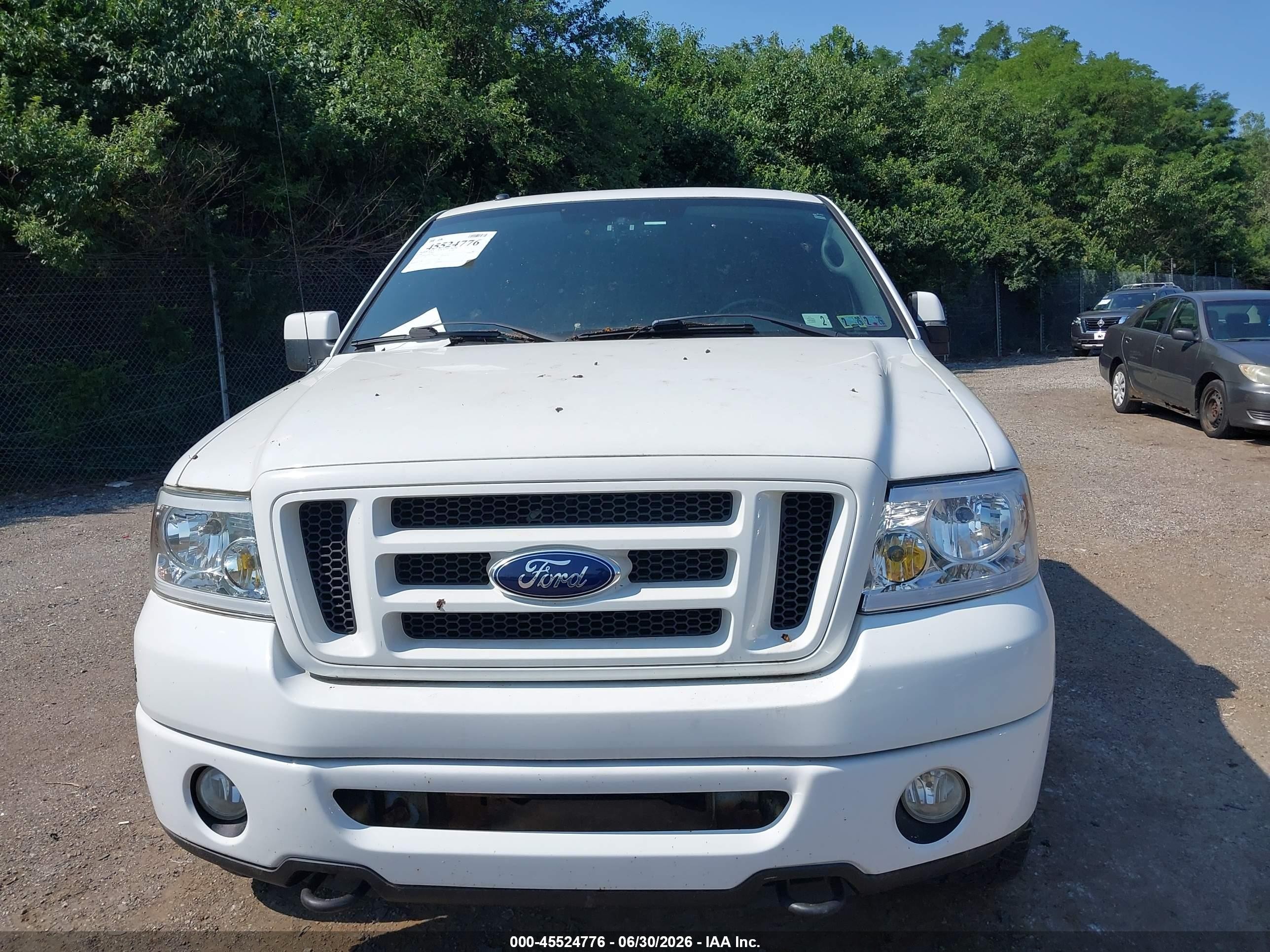 2008 Ford F-150 Fx4 White vin: 1FTPW14518FA12966