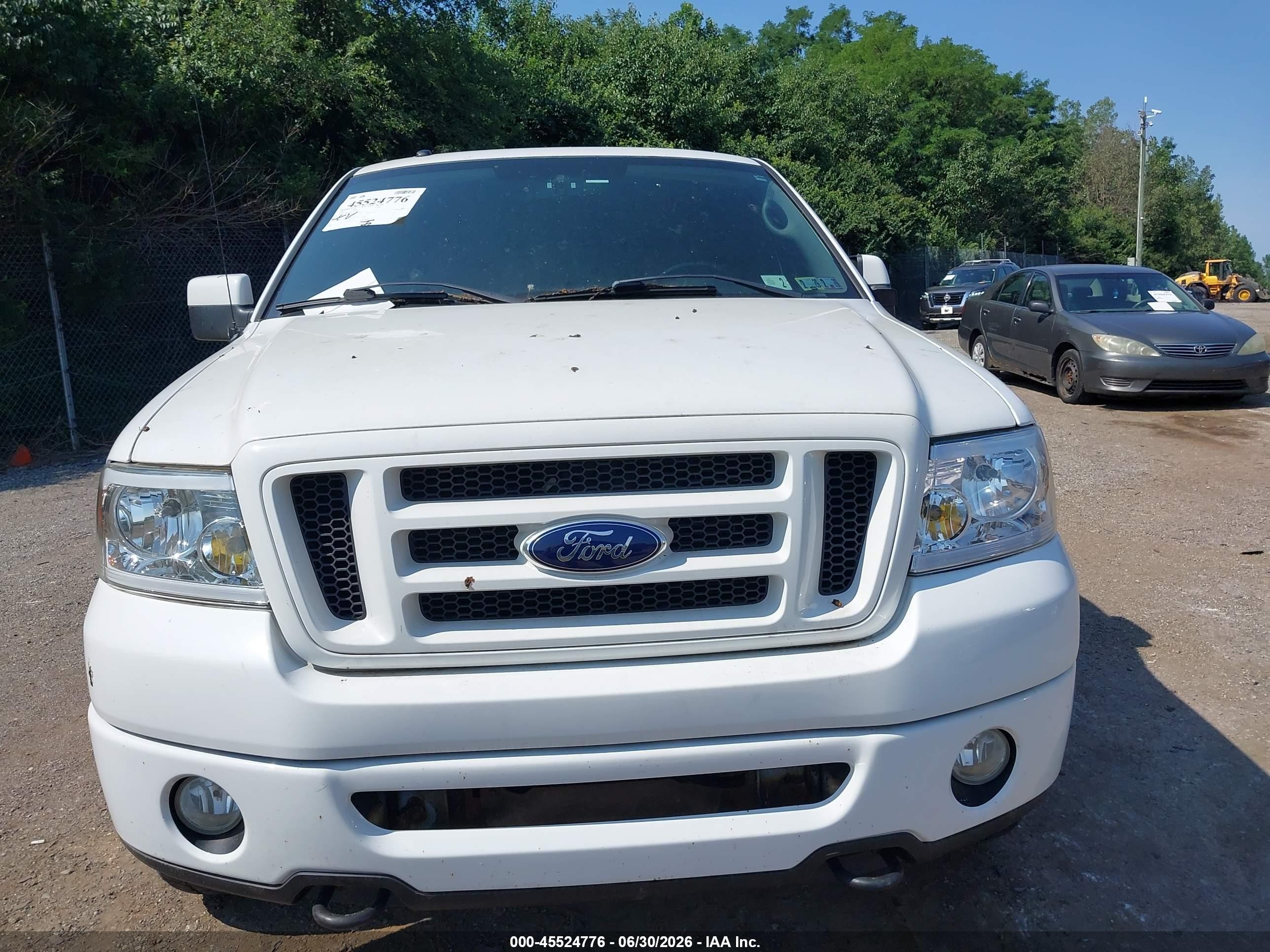 2008 Ford F-150 Fx4 White vin: 1FTPW14518FA12966