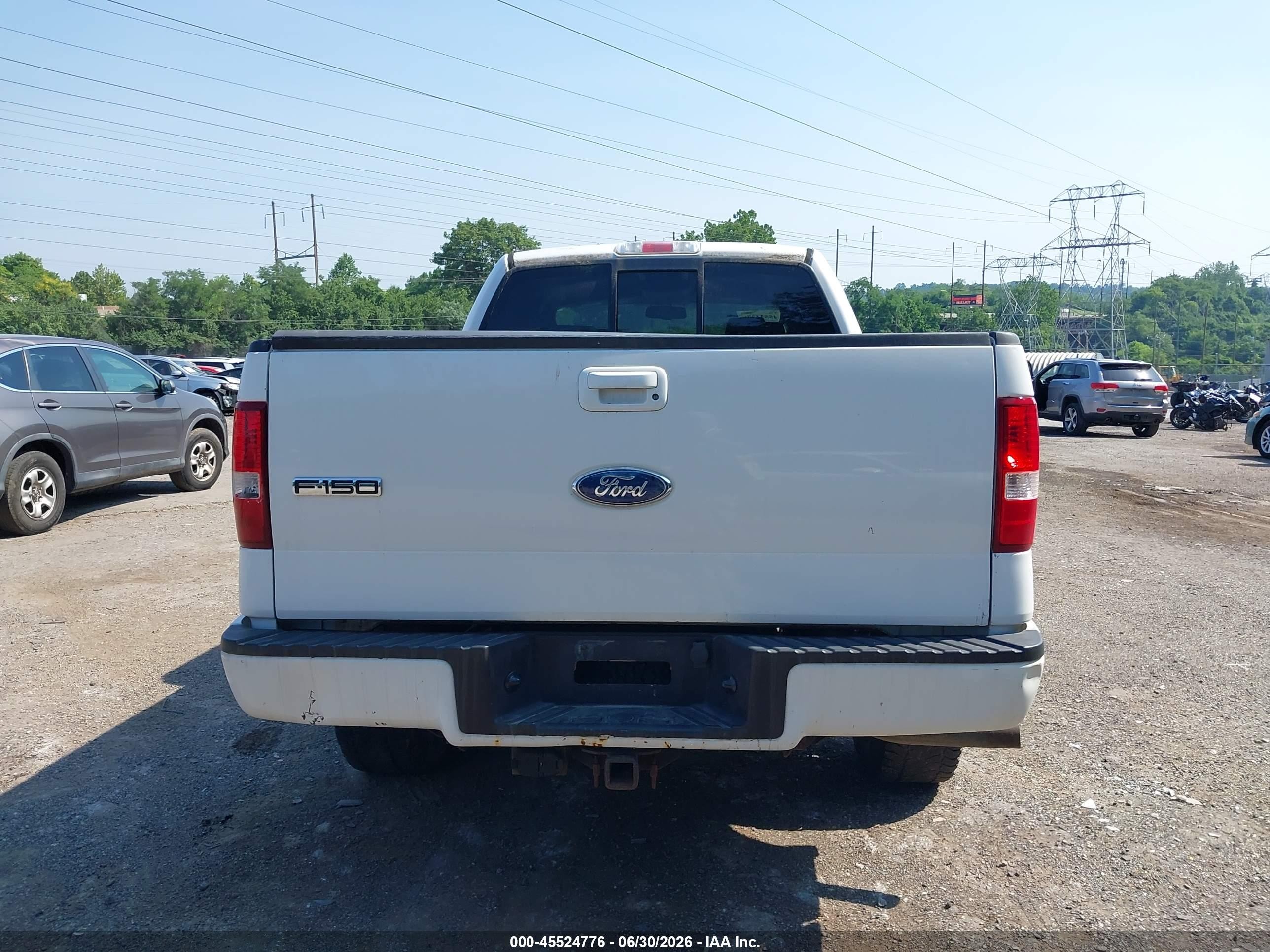 2008 Ford F-150 Fx4 White vin: 1FTPW14518FA12966