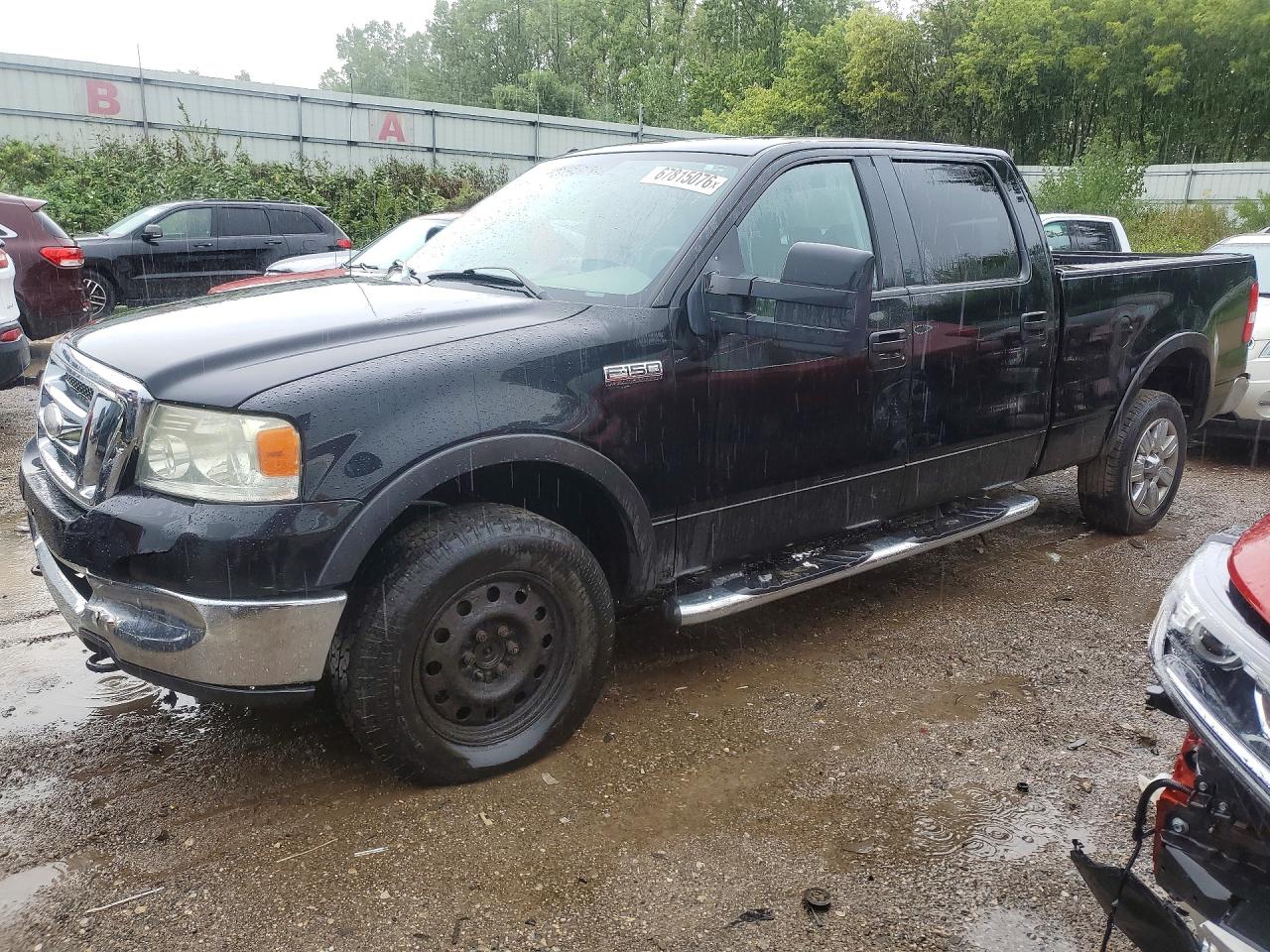 2008 Ford F150 Supercrew Black vin: 1FTPW14518FA32618