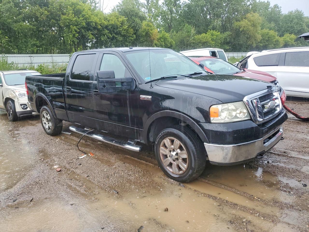 2008 Ford F150 Supercrew Black vin: 1FTPW14518FA32618