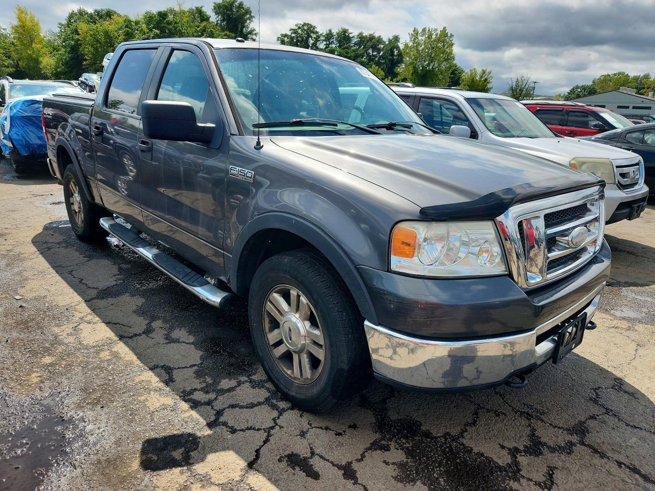 2008 Ford F150 Supercrew Gray vin: 1FTPW14518FB77898