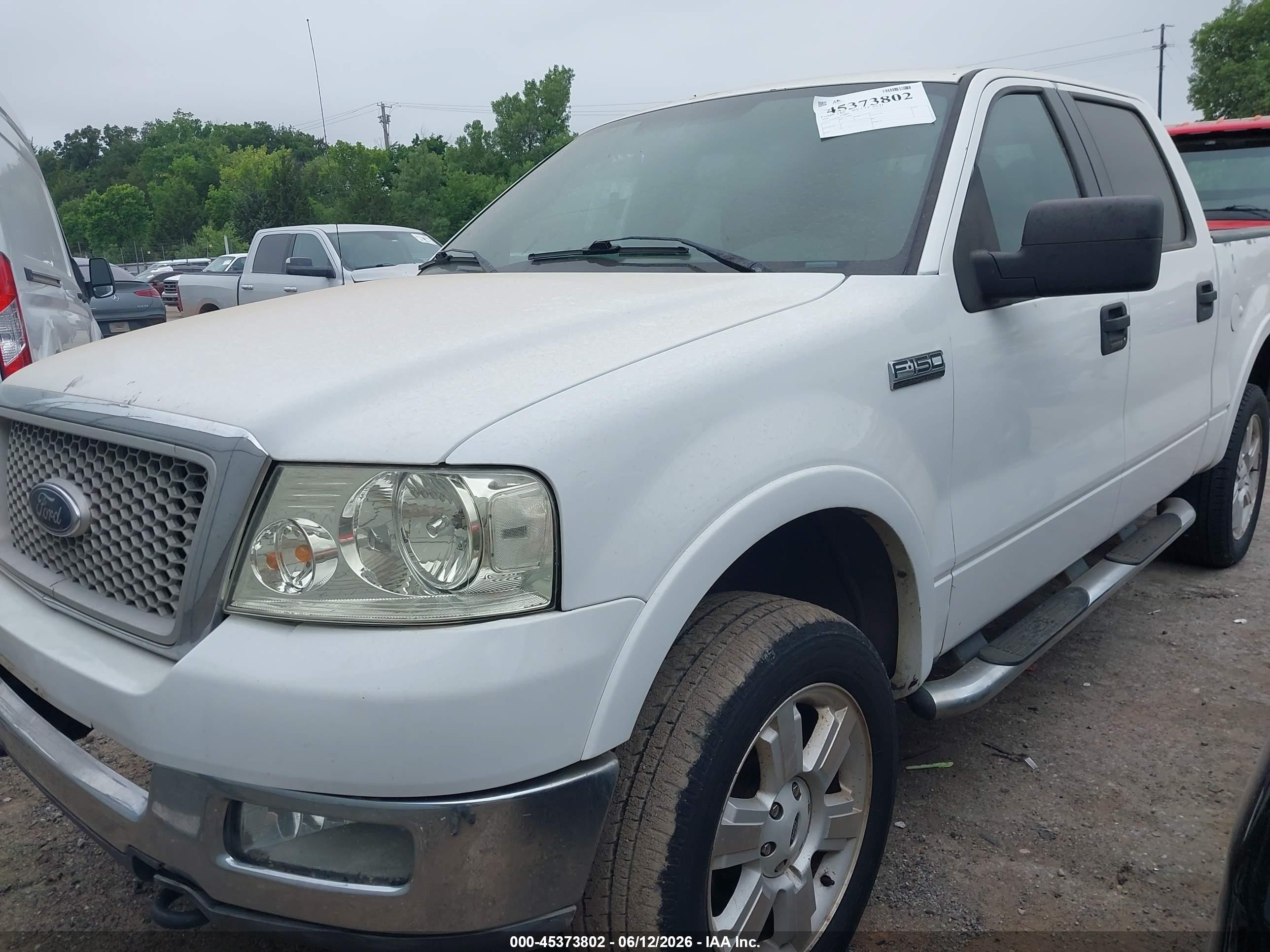 2004 Ford F-150 Fx4/lariat/xlt White vin: 1FTPW14524FA12808
