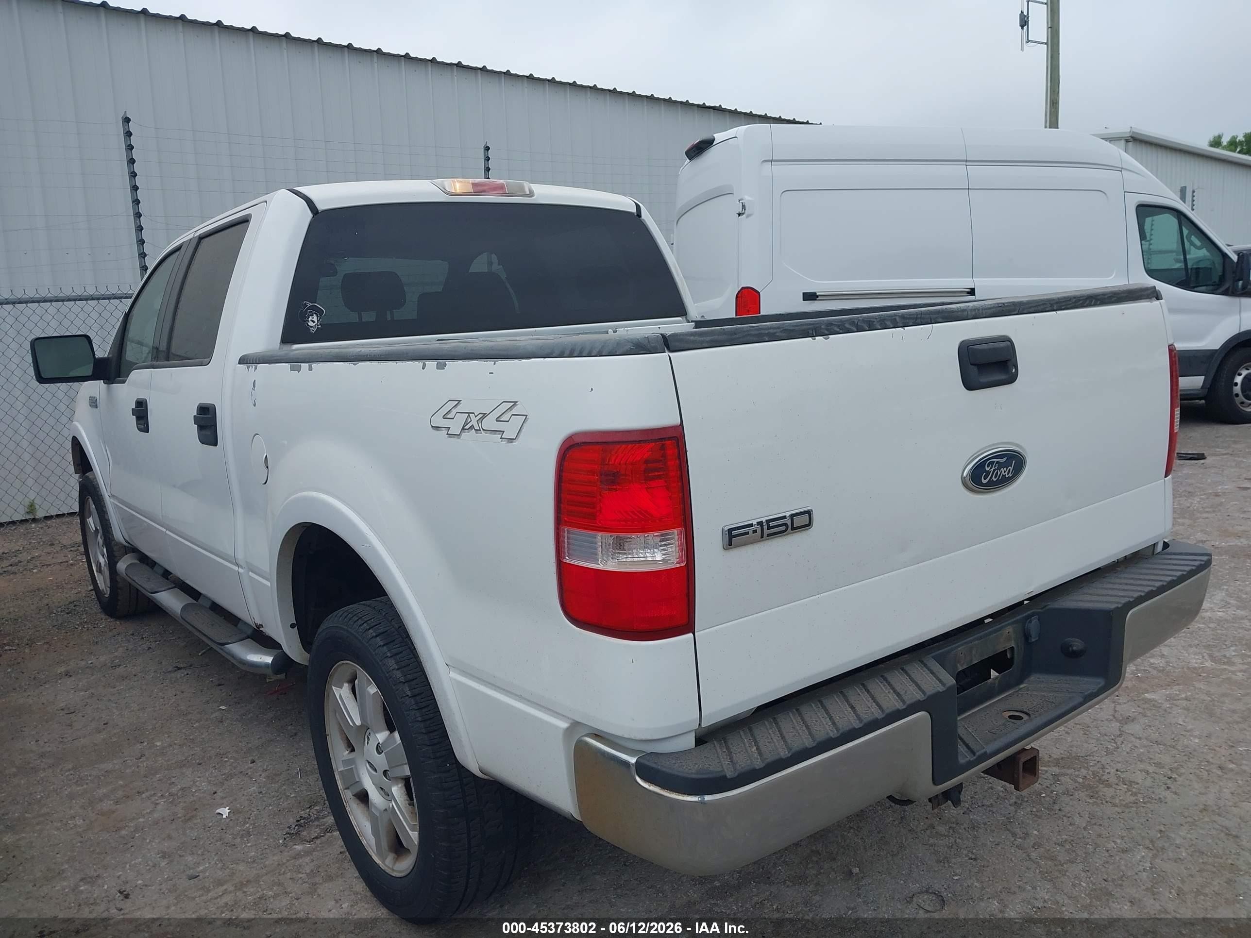 2004 Ford F-150 Fx4/lariat/xlt White vin: 1FTPW14524FA12808