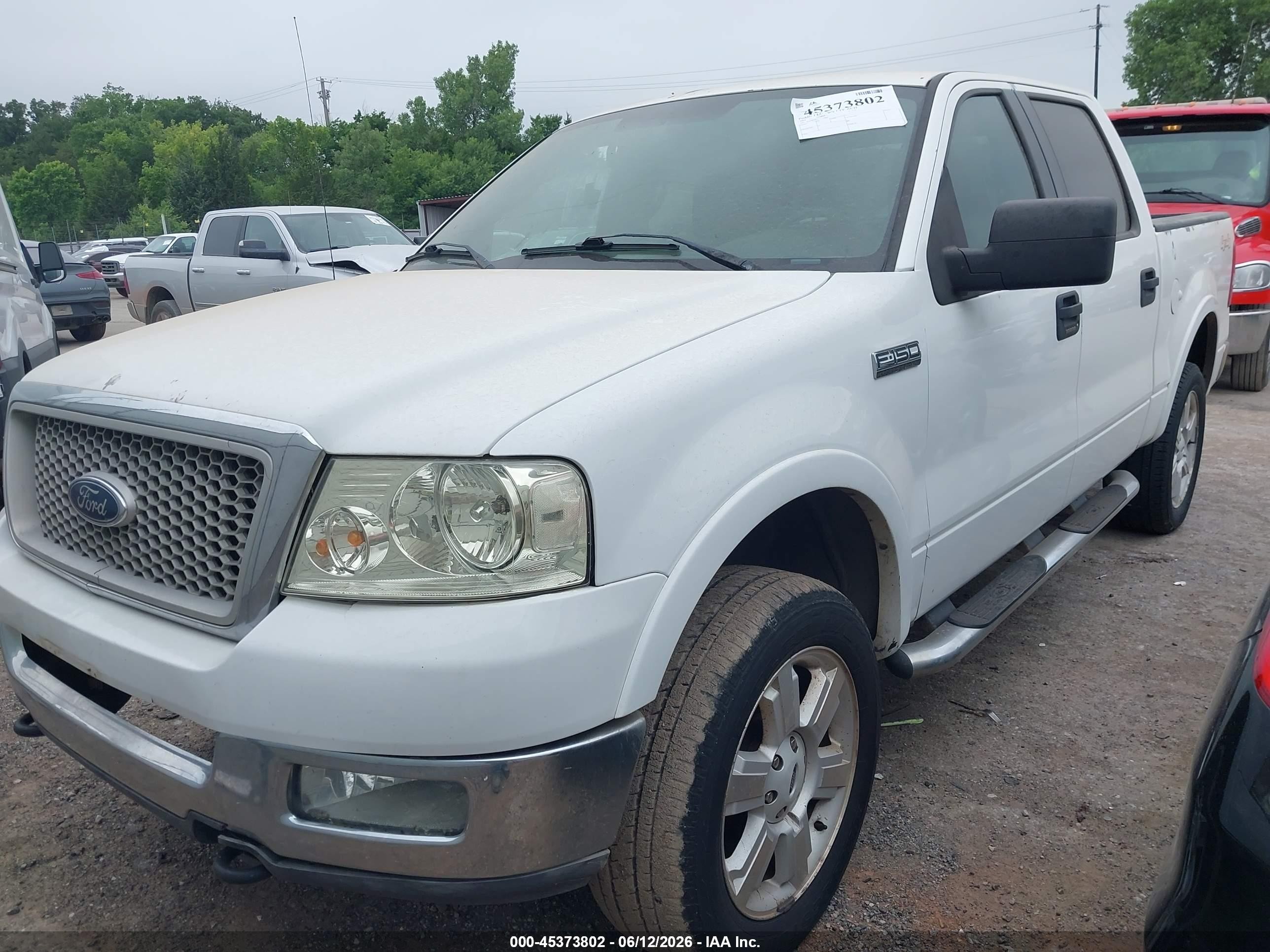 2004 Ford F-150 Fx4/lariat/xlt White vin: 1FTPW14524FA12808