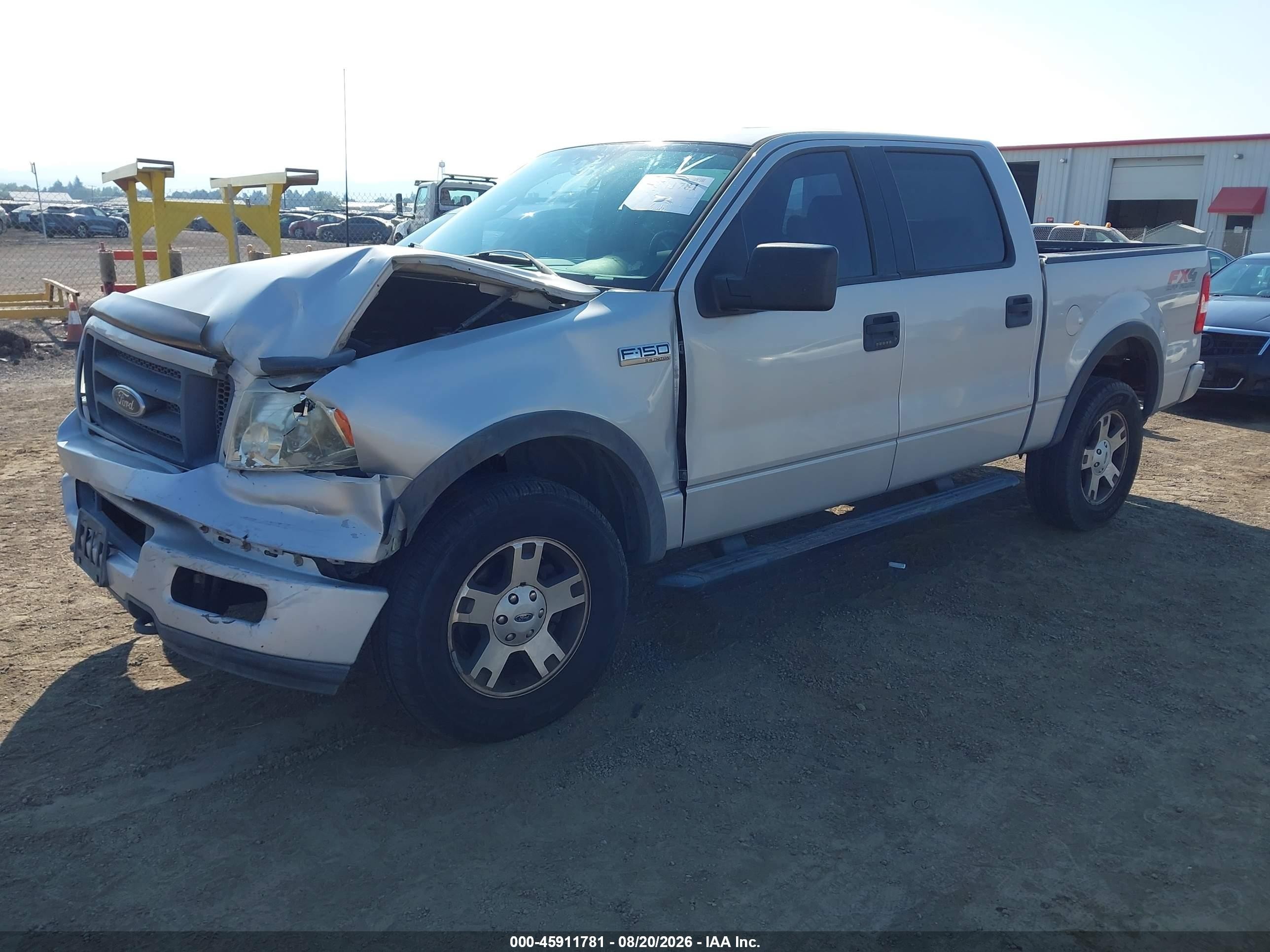 2004 Ford F-150 Fx4/lariat/xlt Silver vin: 1FTPW14524KB44782