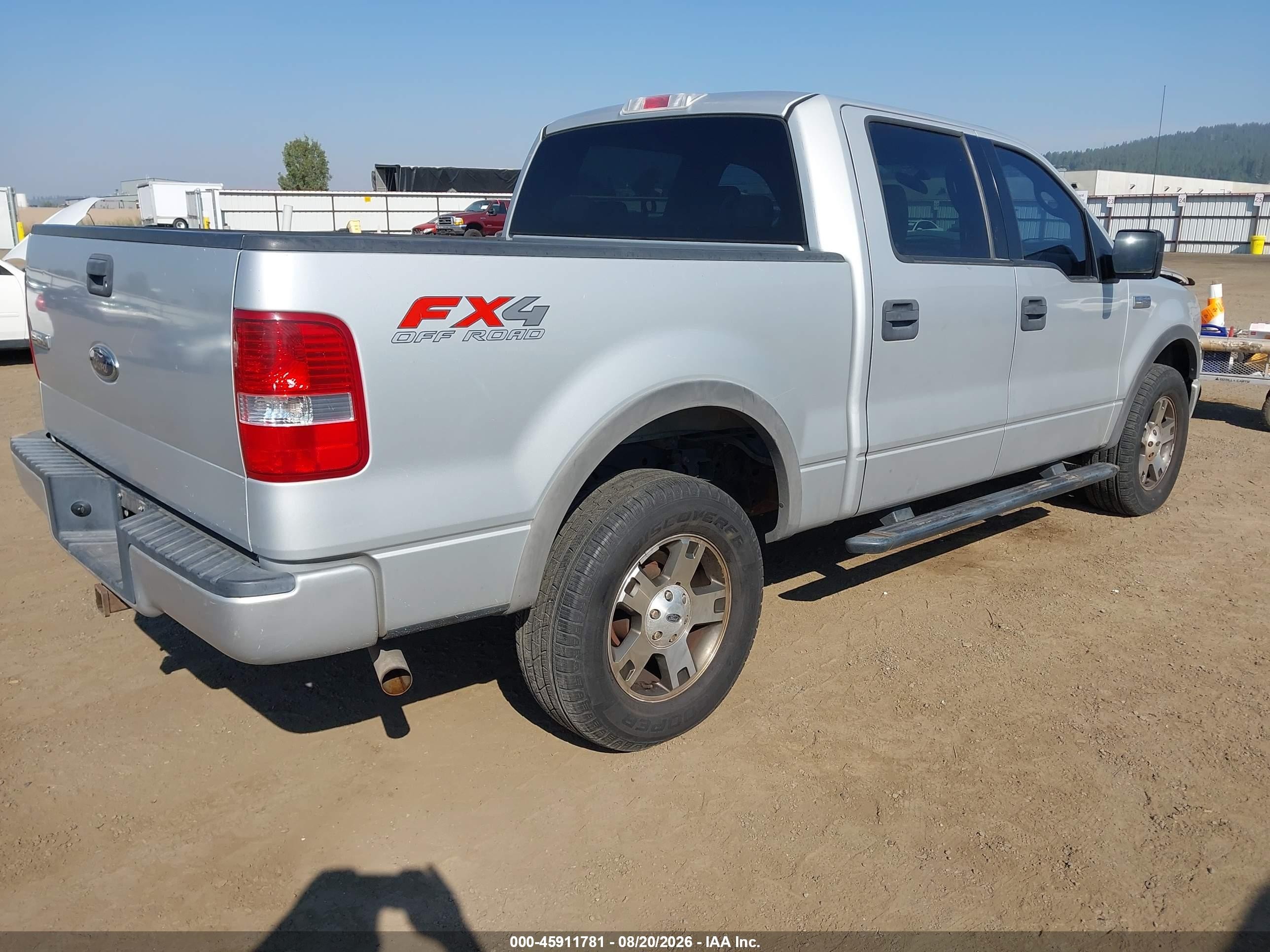 2004 Ford F-150 Fx4/lariat/xlt Silver vin: 1FTPW14524KB44782