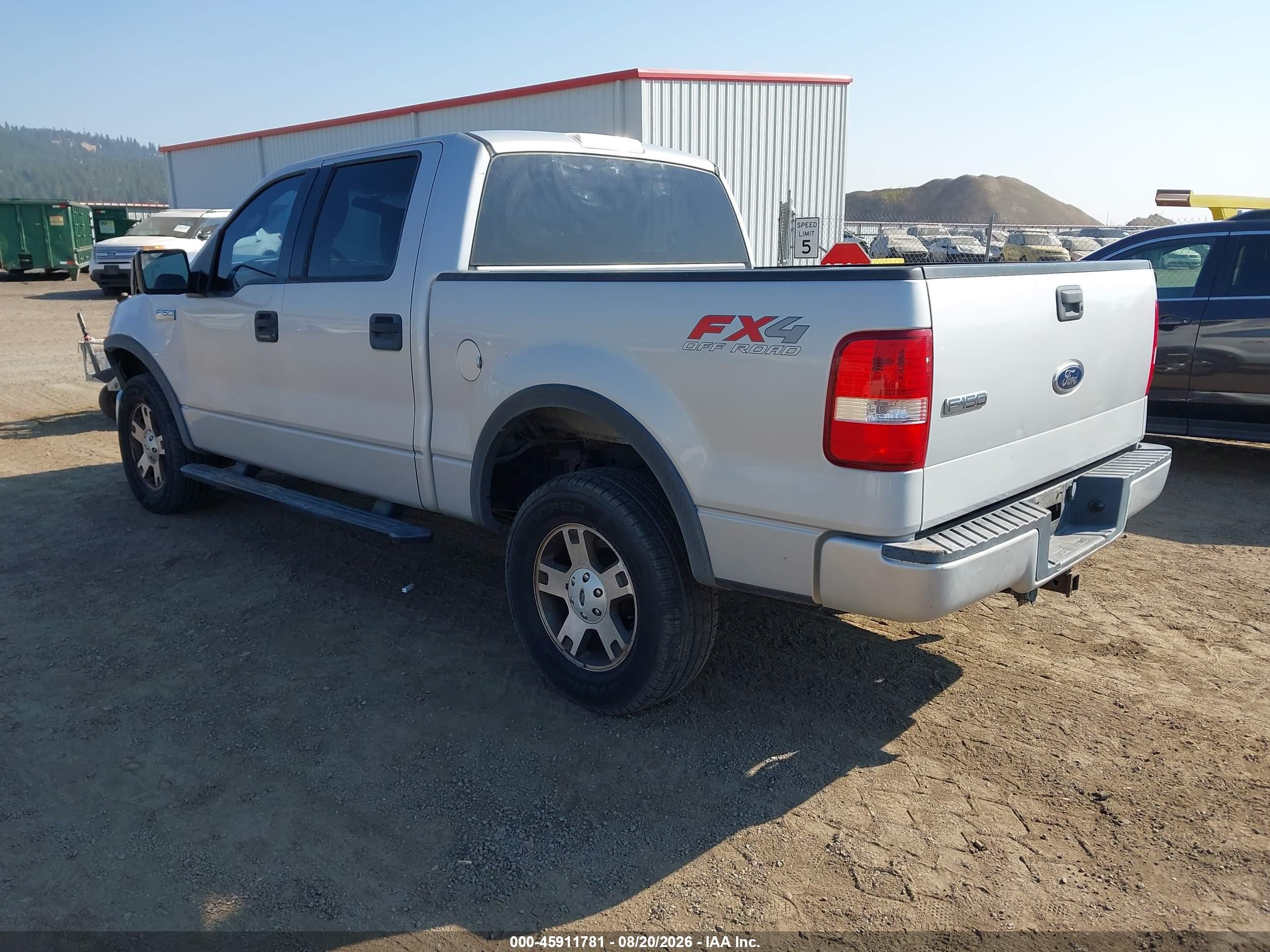 2004 Ford F-150 Fx4/lariat/xlt Silver vin: 1FTPW14524KB44782