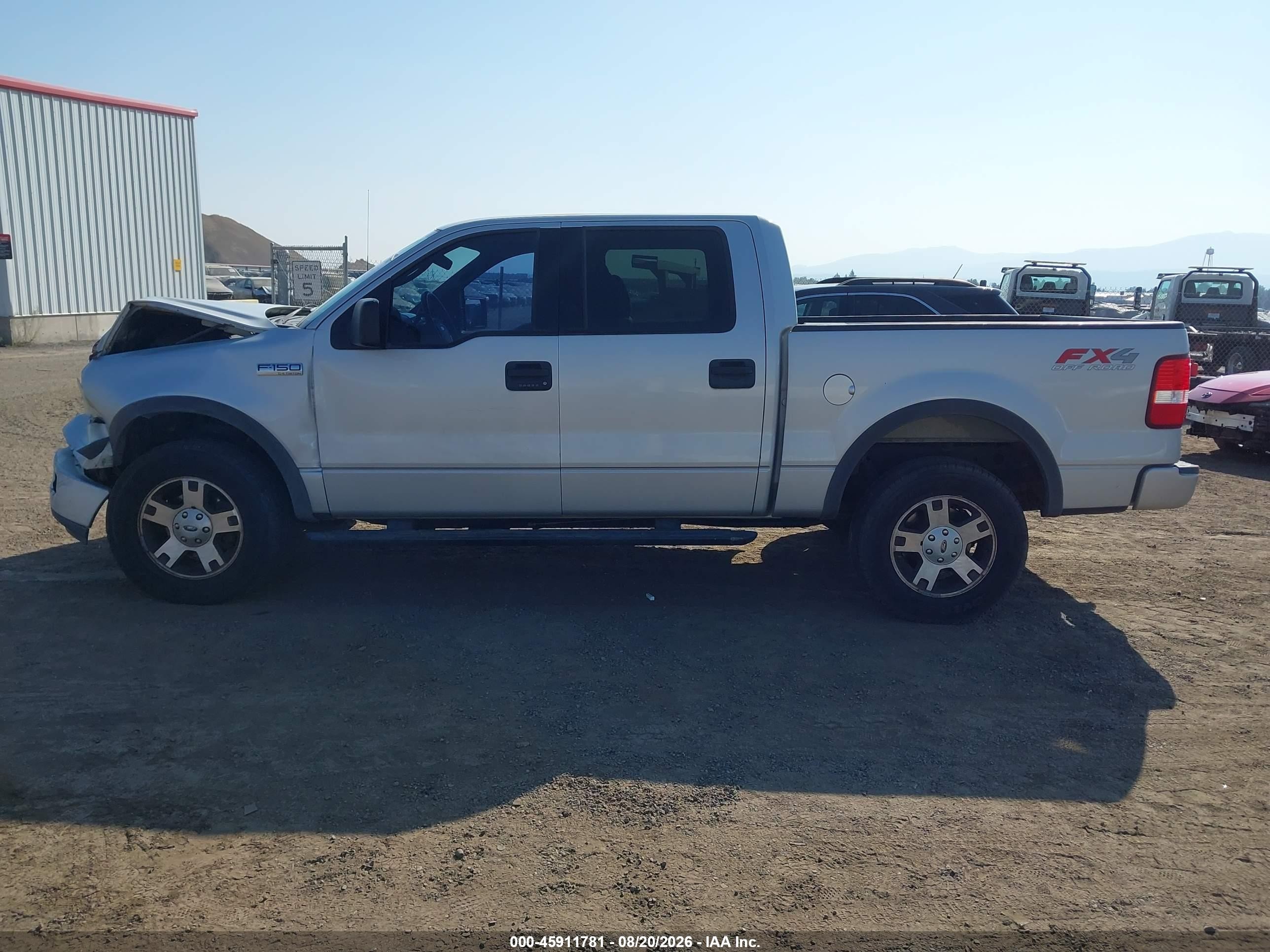 2004 Ford F-150 Fx4/lariat/xlt Silver vin: 1FTPW14524KB44782