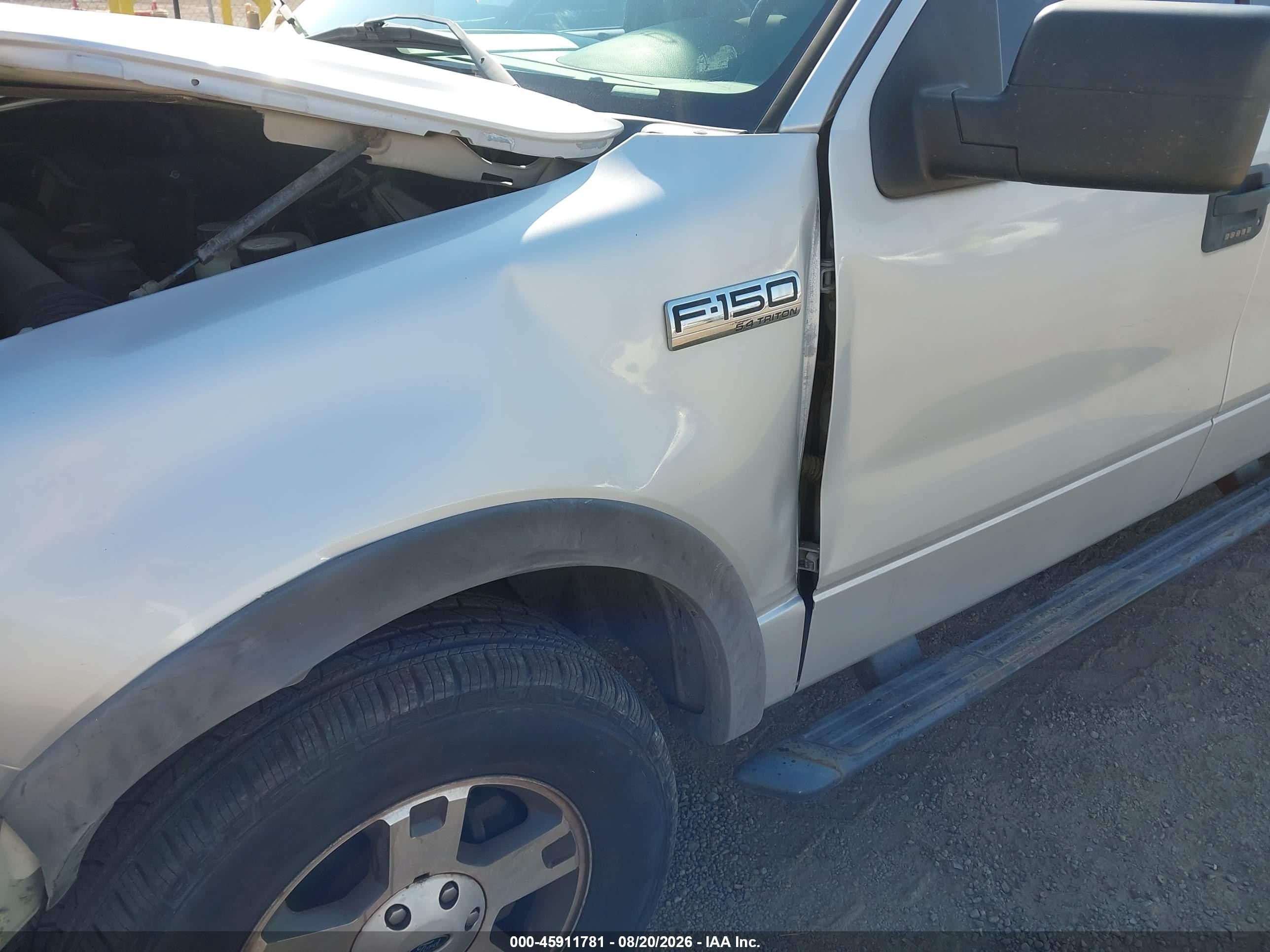 2004 Ford F-150 Fx4/lariat/xlt Silver vin: 1FTPW14524KB44782