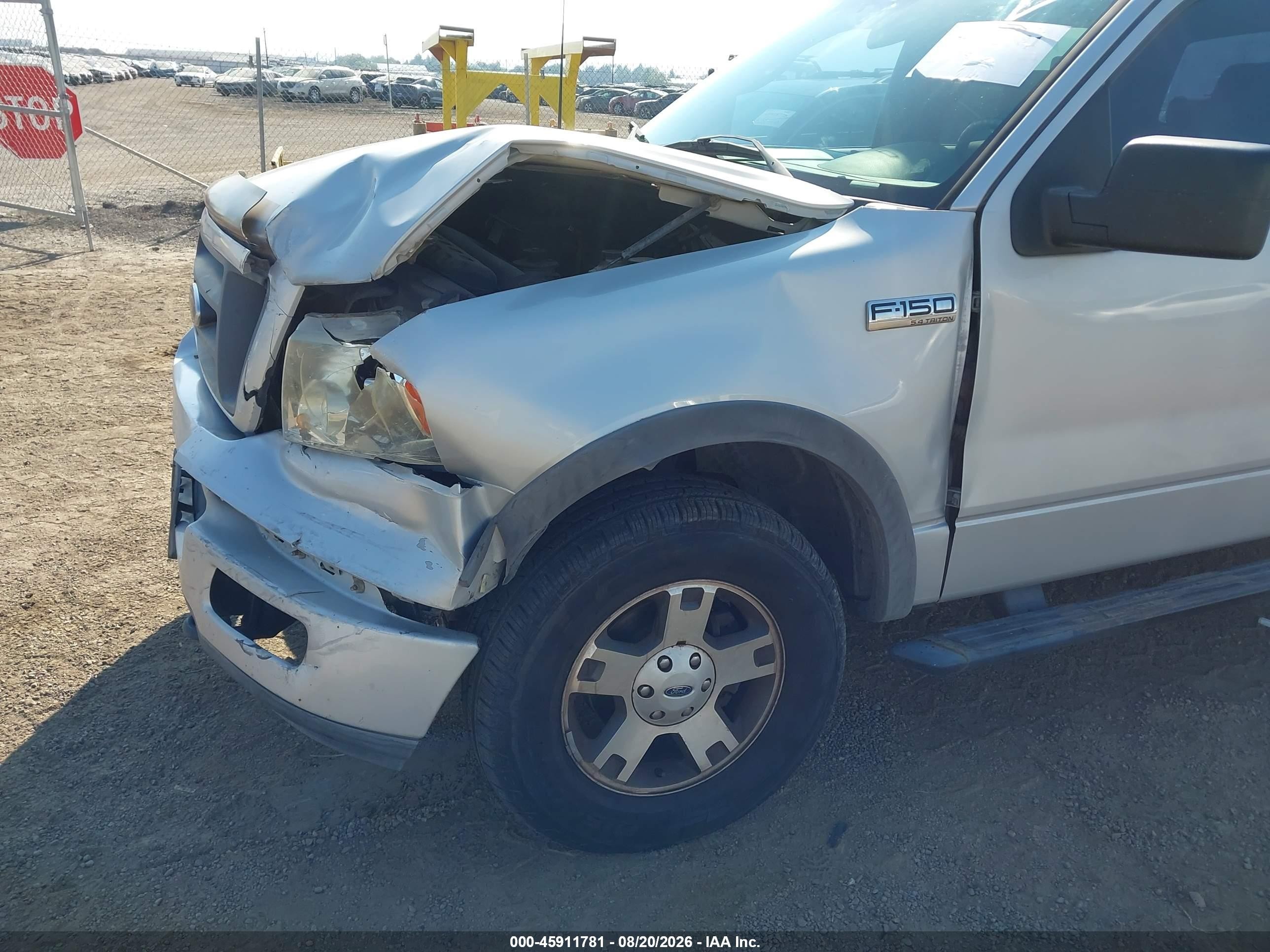 2004 Ford F-150 Fx4/lariat/xlt Silver vin: 1FTPW14524KB44782
