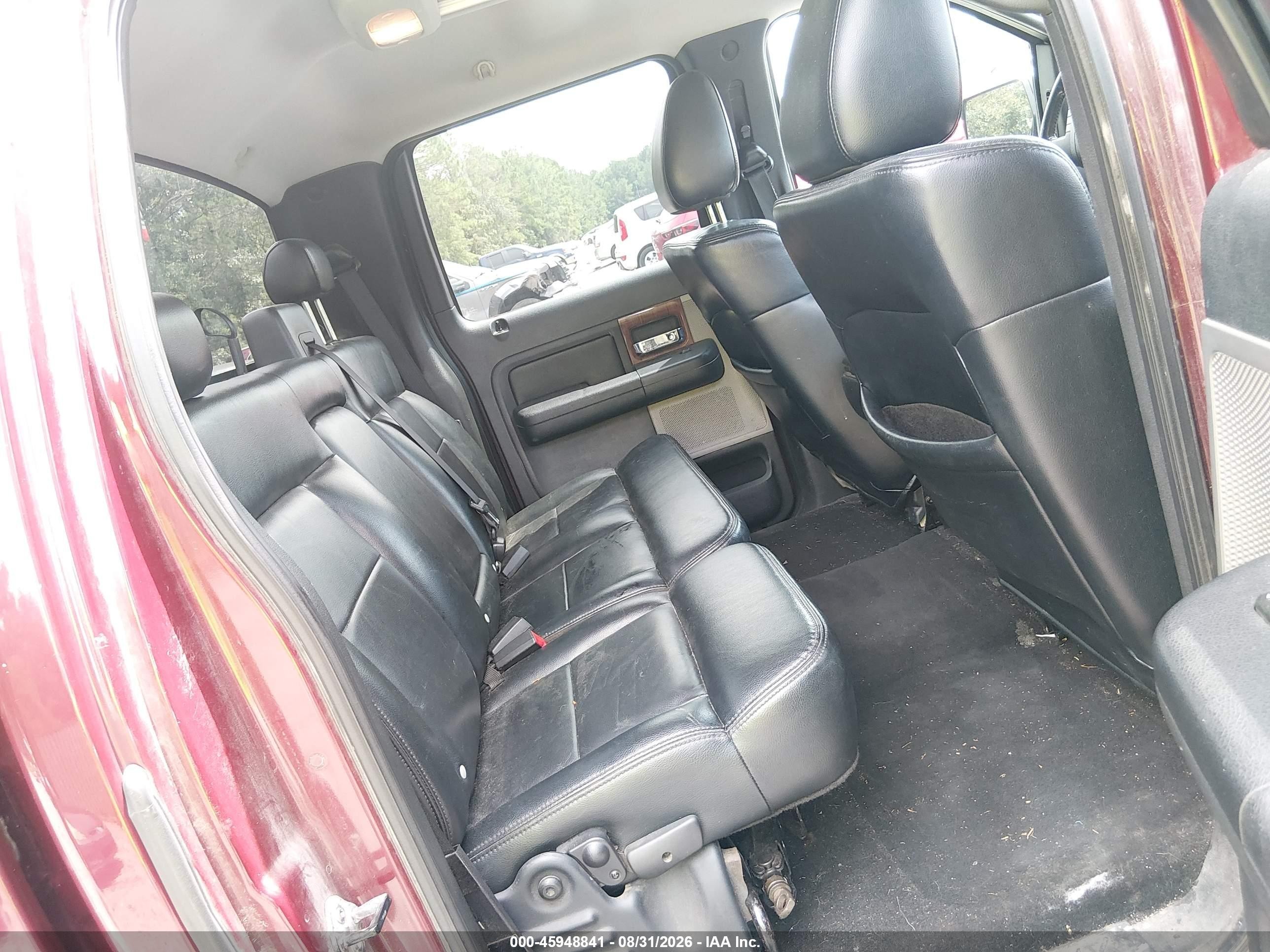 2004 Ford F150 Supercrew Maroon vin: 1FTPW14524KB93268