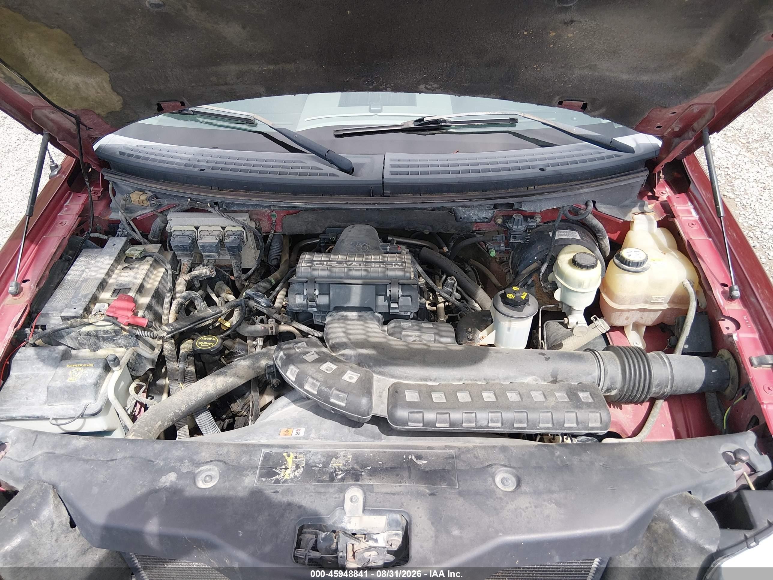 2004 Ford F150 Supercrew Maroon vin: 1FTPW14524KB93268