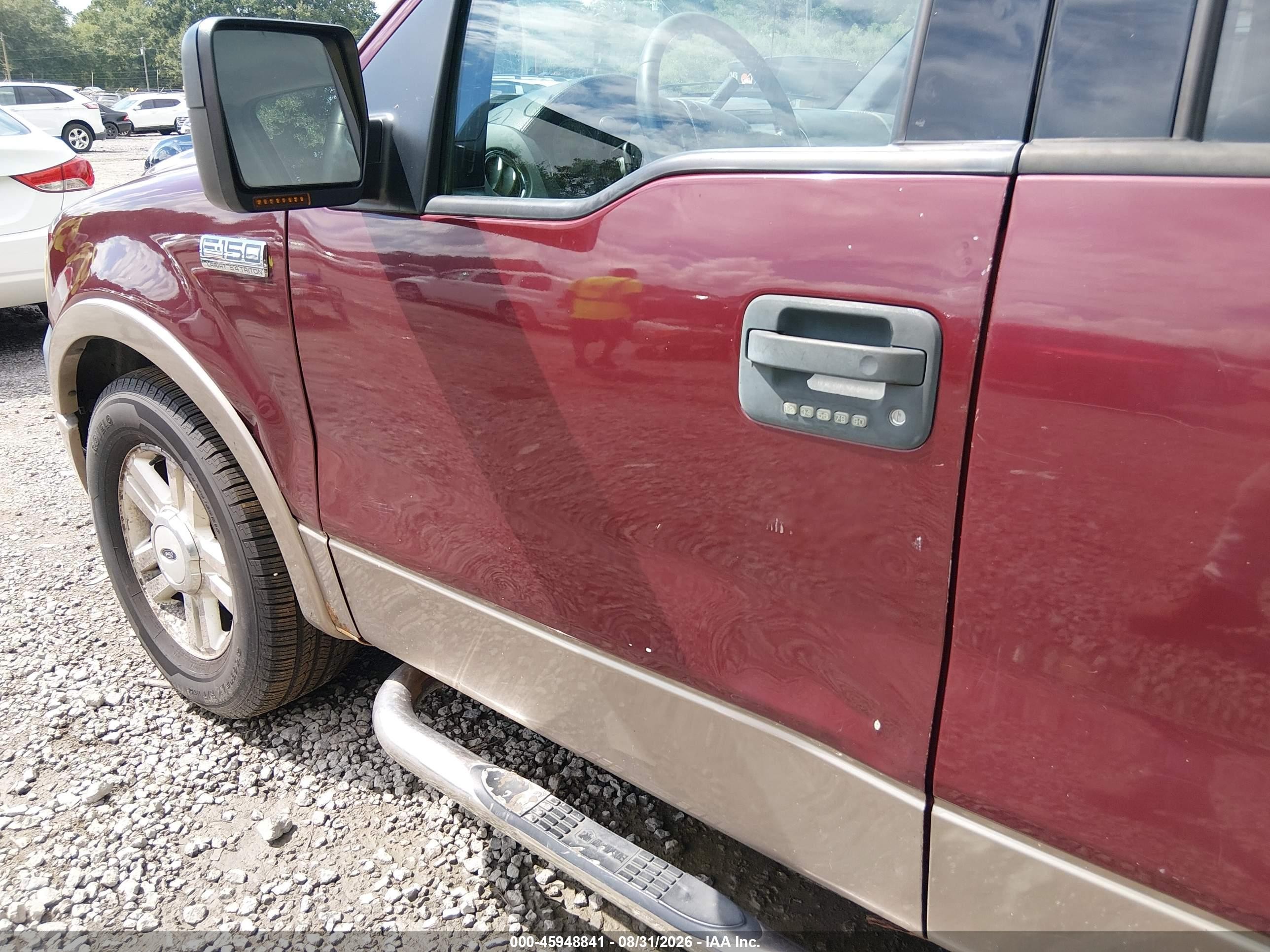 2004 Ford F150 Supercrew Maroon vin: 1FTPW14524KB93268