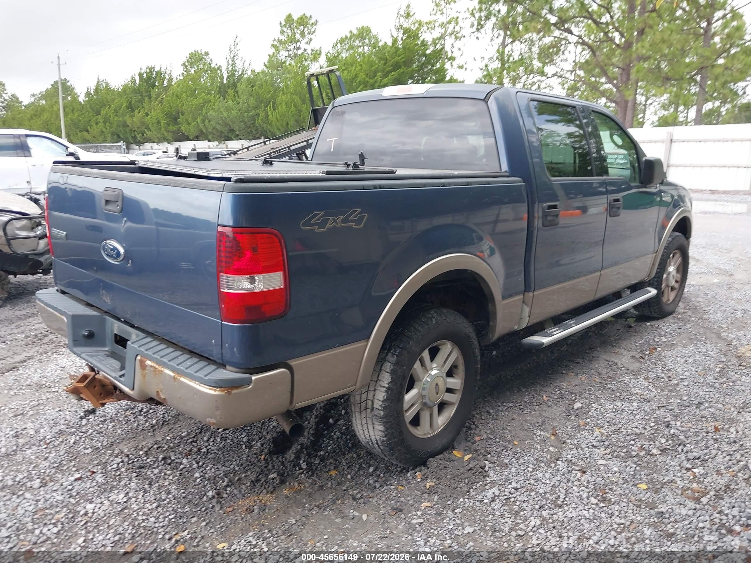 2004 Ford F-150 Fx4/lariat/xlt Blue vin: 1FTPW14524KC25233